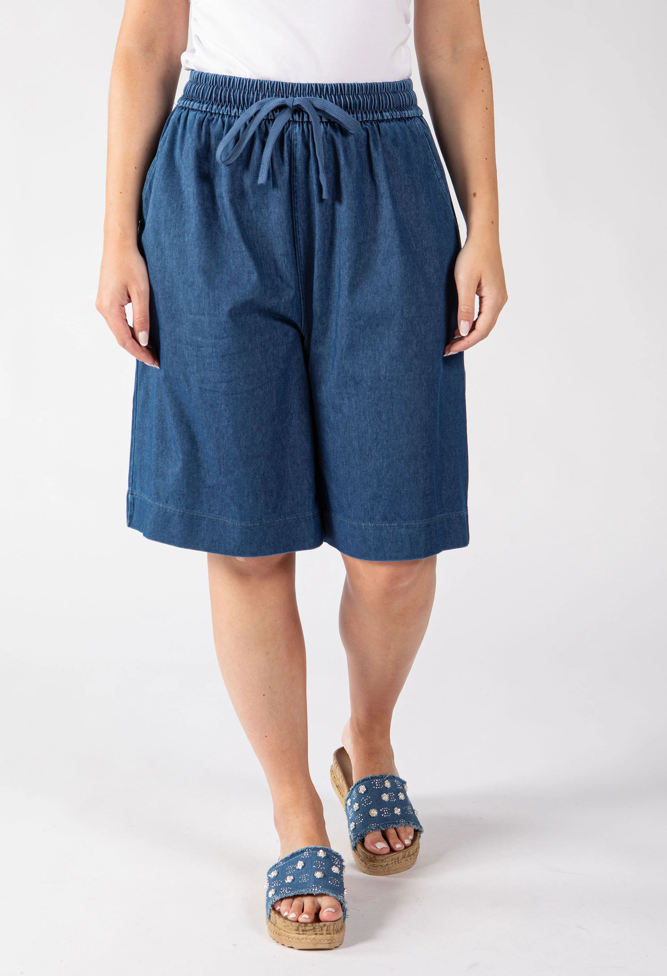 Denim Look Shorts - Image 7