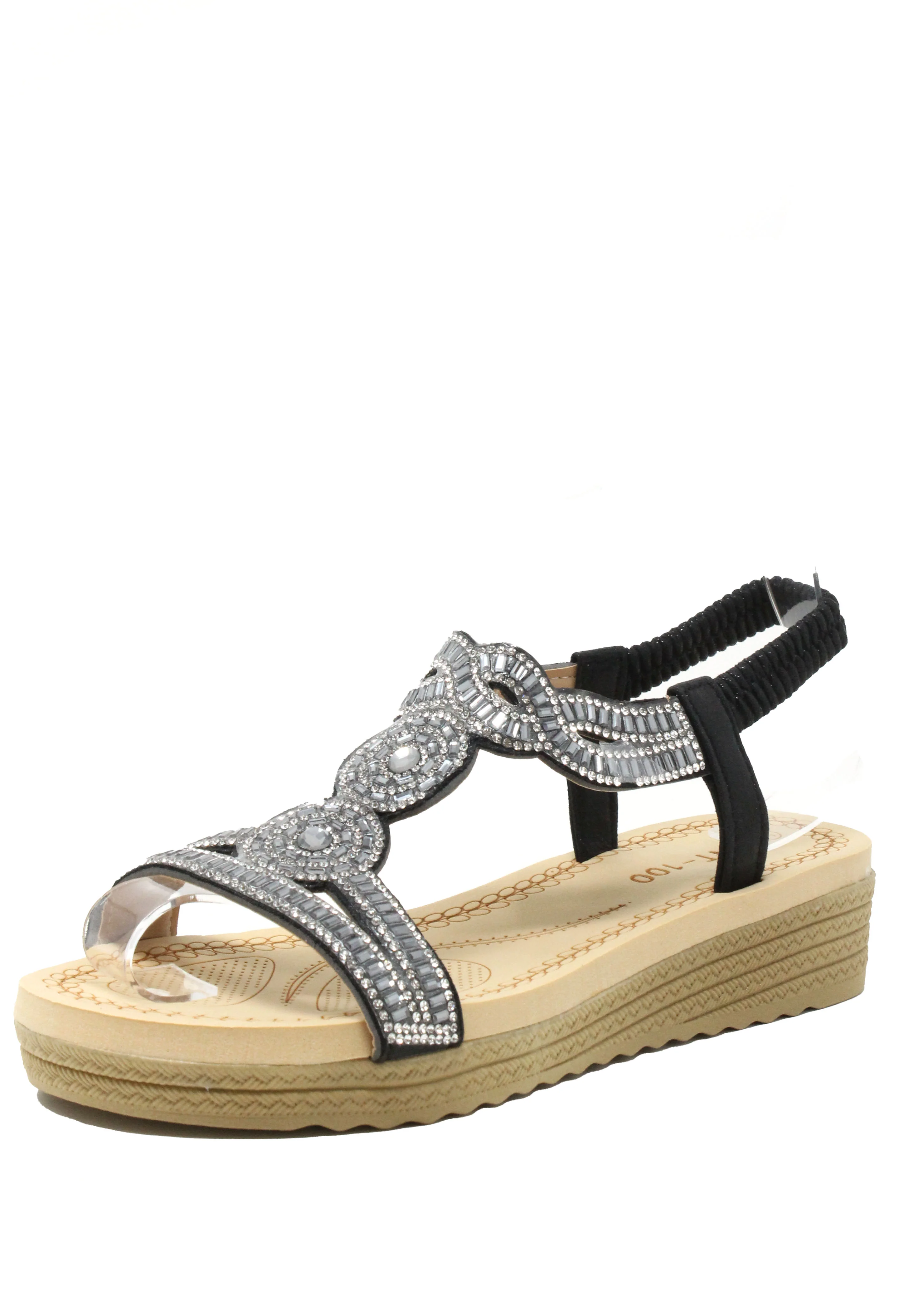 Diamante Mosaic Wedge Sandal - Image 3