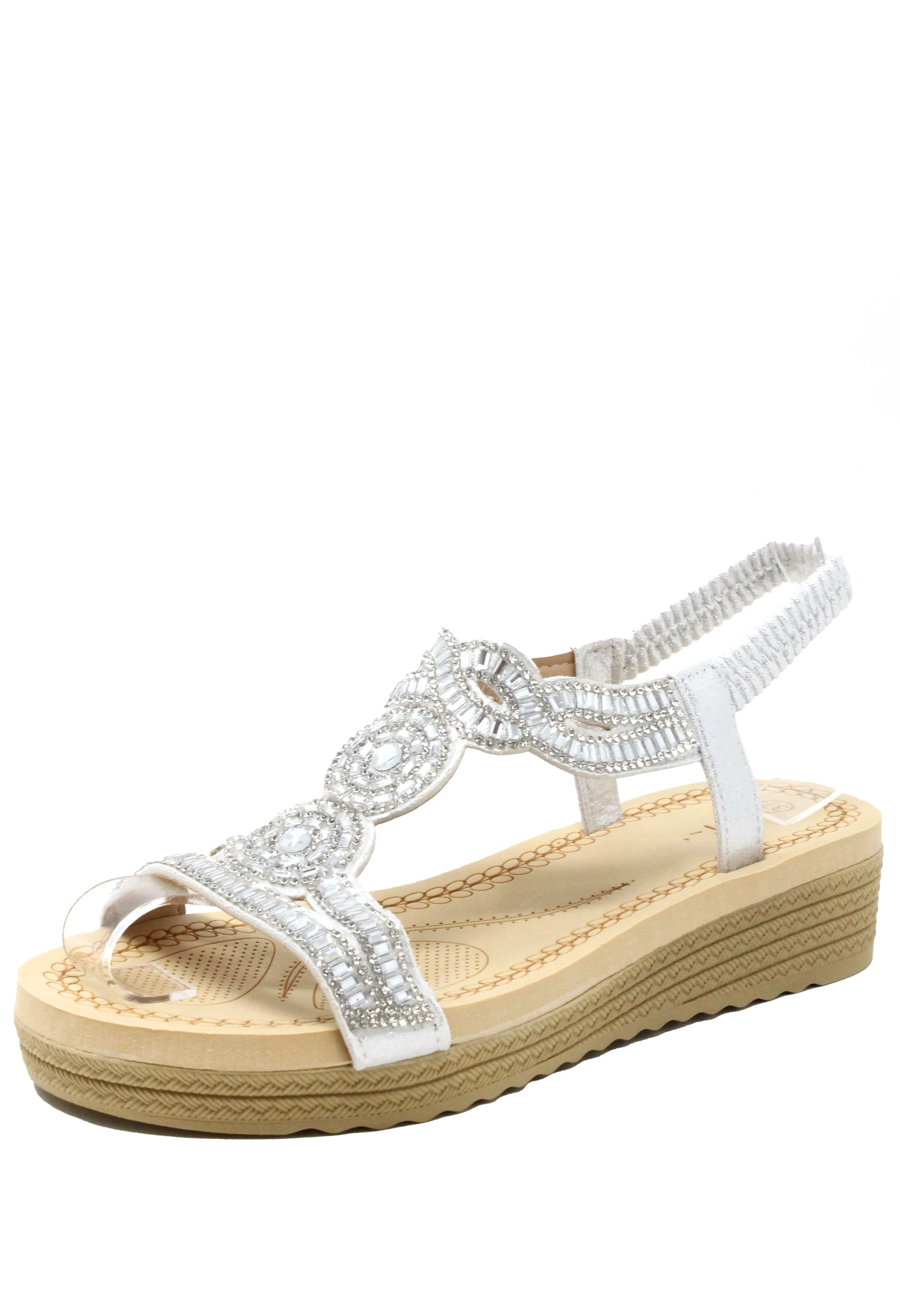 Diamante Mosaic Wedge Sandal - Image 8
