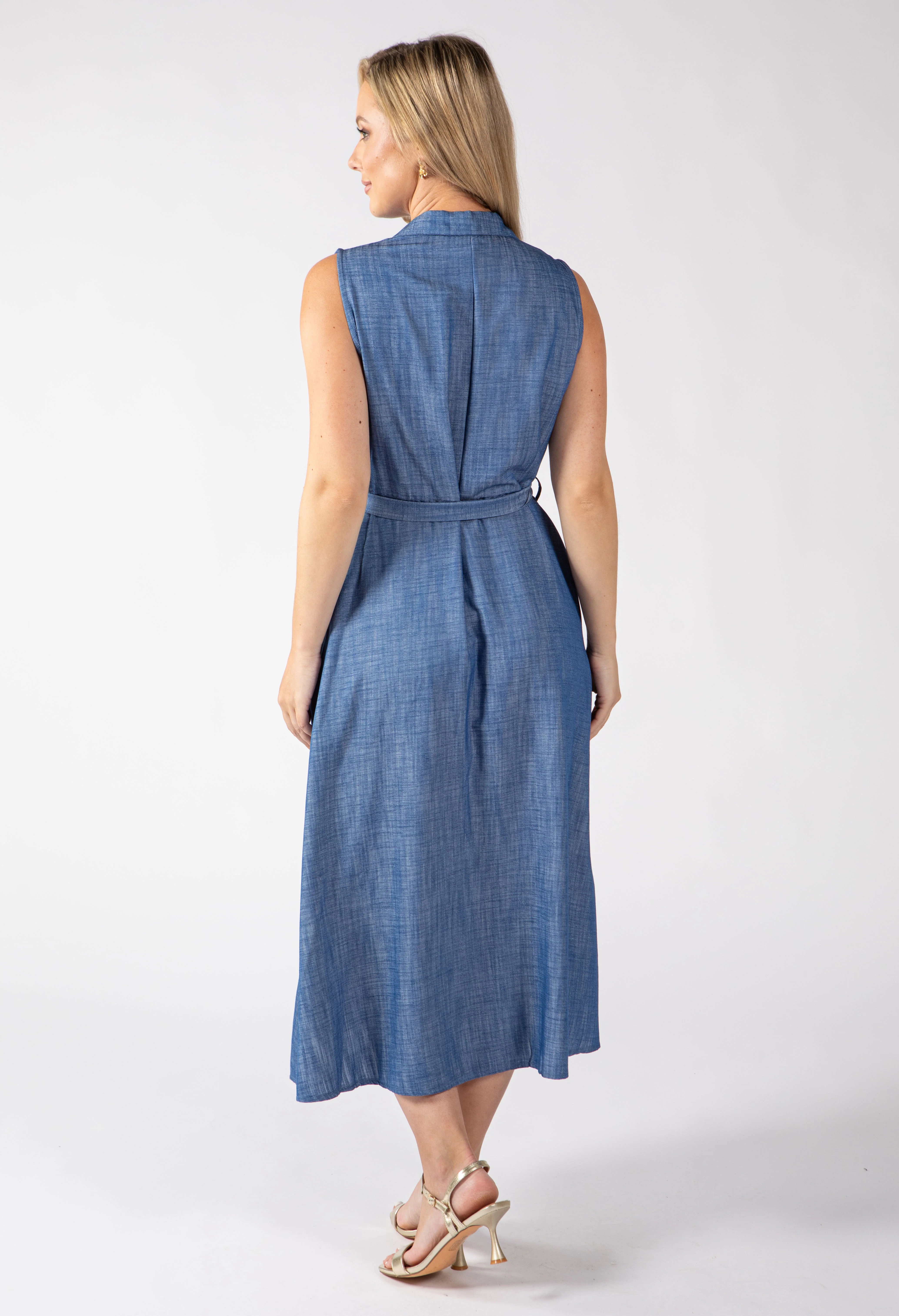 Emilia Denim Look Shirt Dress - Image 6
