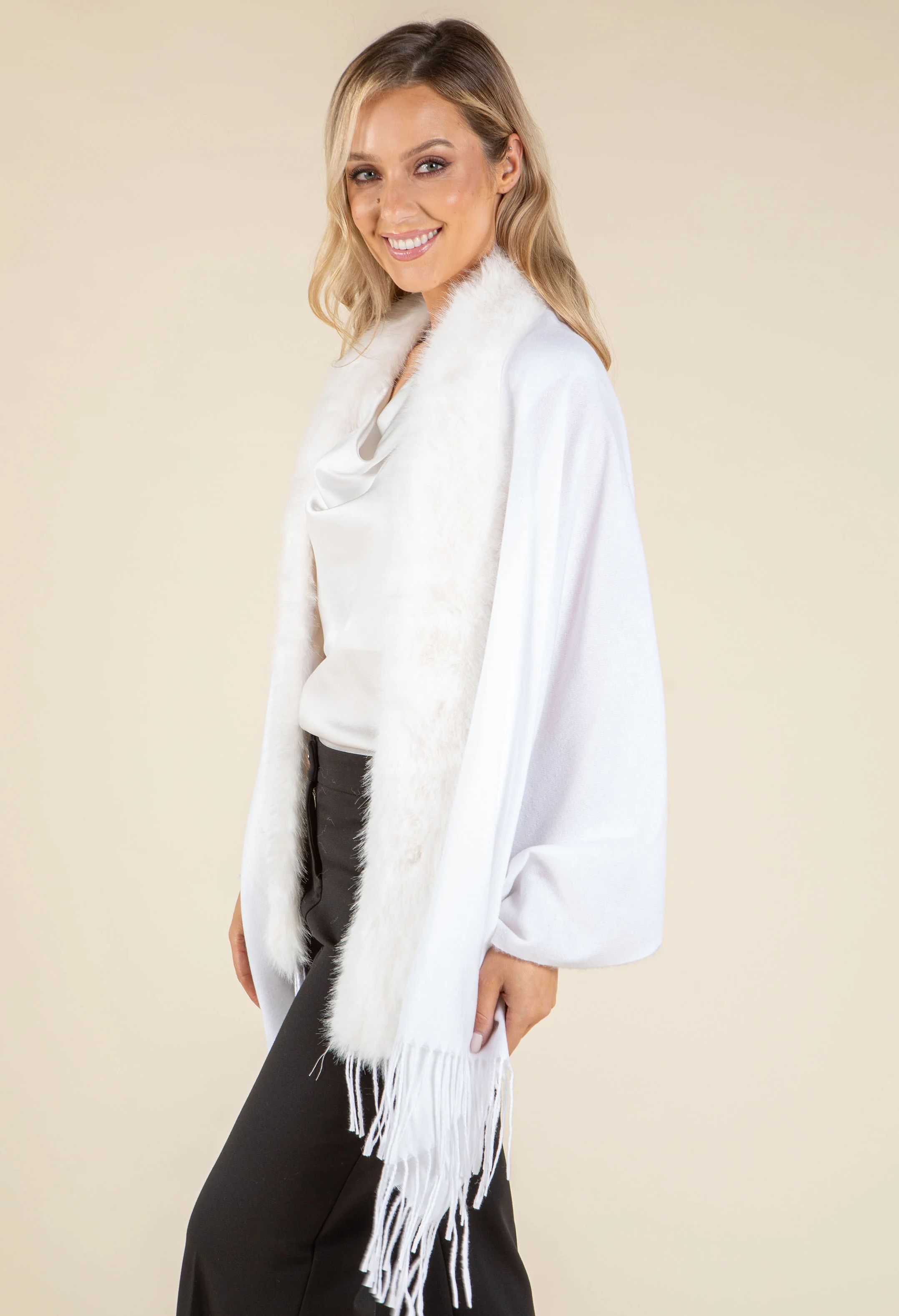 Faux Fur Shawl - Image 15