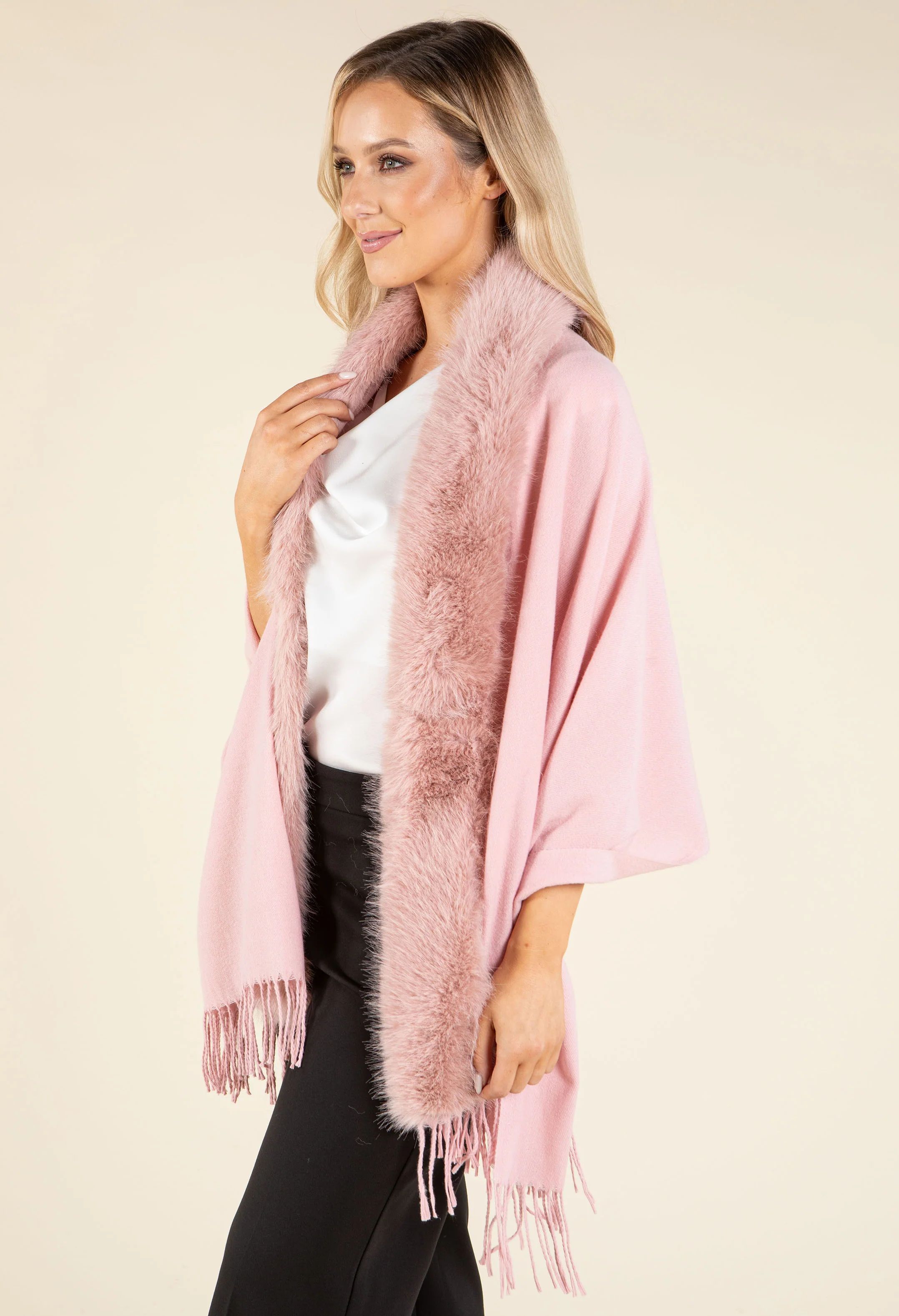 Faux Fur Shawl - Image 3