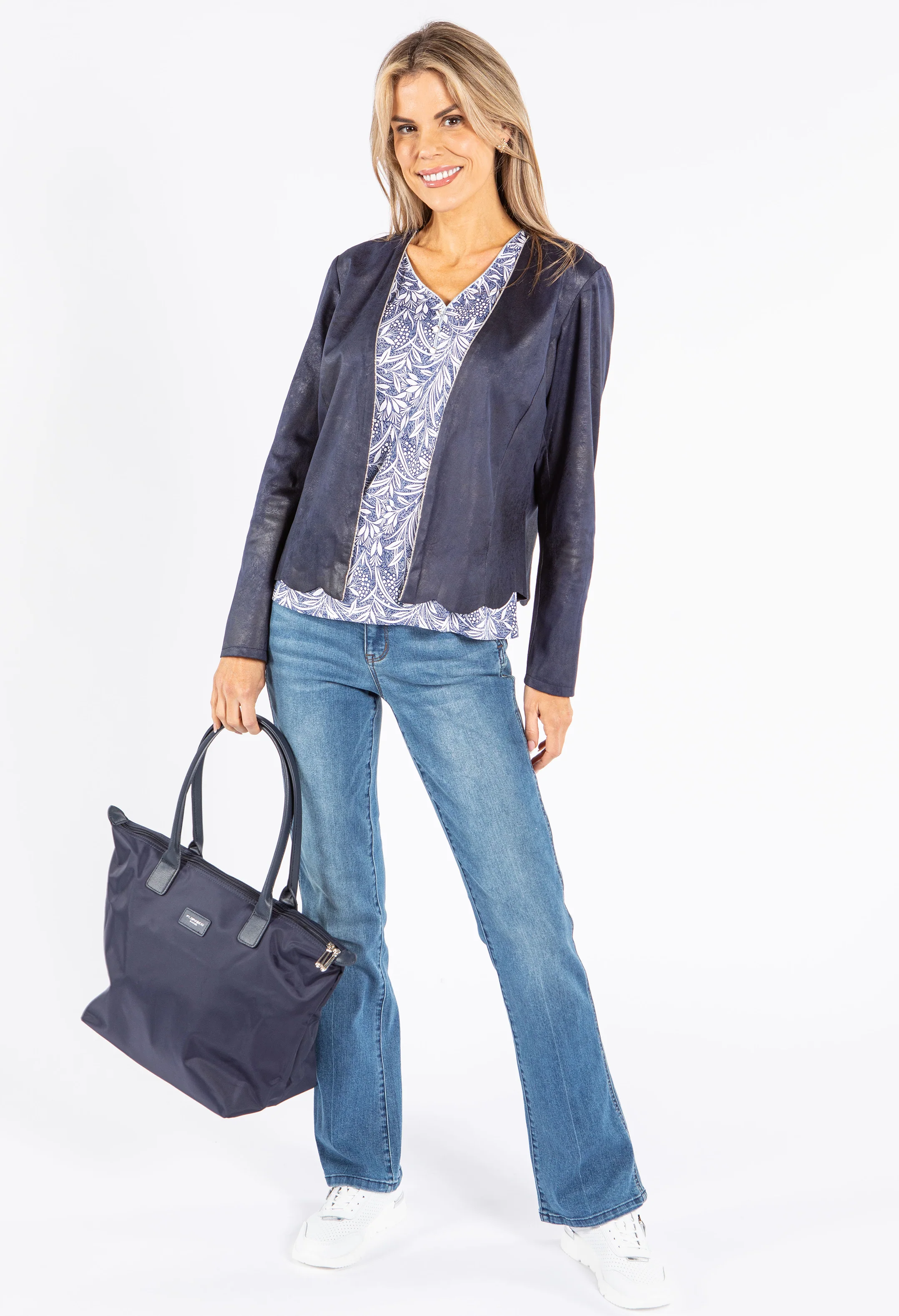 Faux Leather Zipper Details Jacket - Image 16