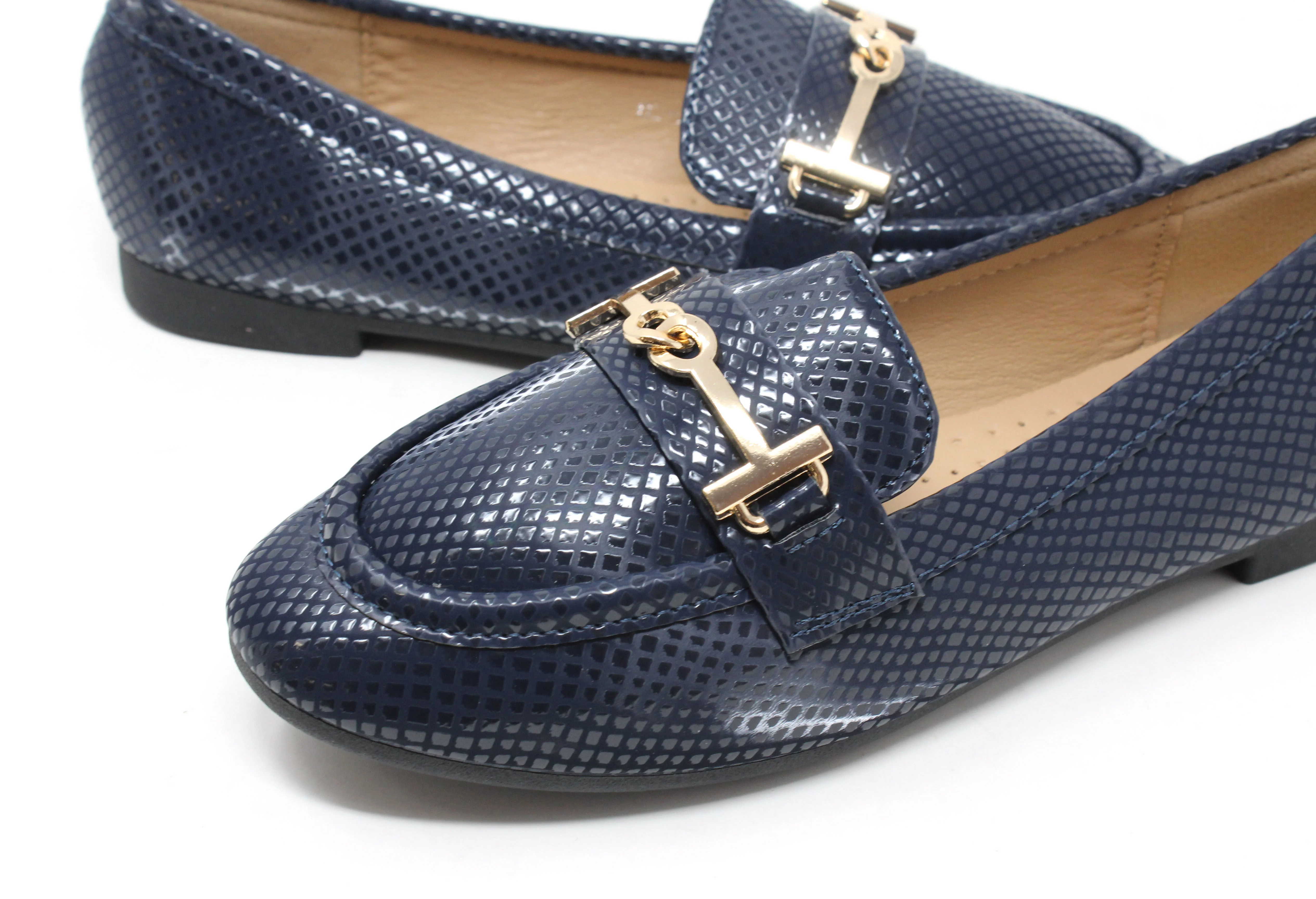 Faux Snake Effect Loafer - Image 10