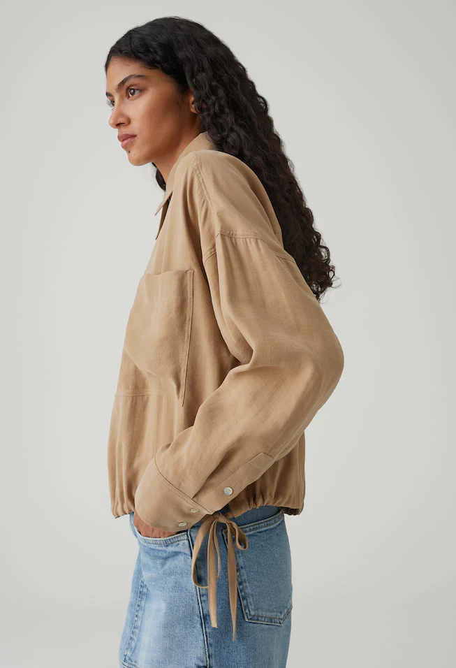 Fiberta blouse with tie detail - Image 3