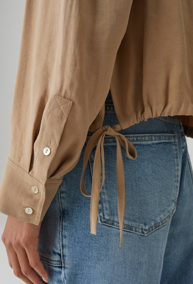 Fiberta blouse with tie detail - Image 5