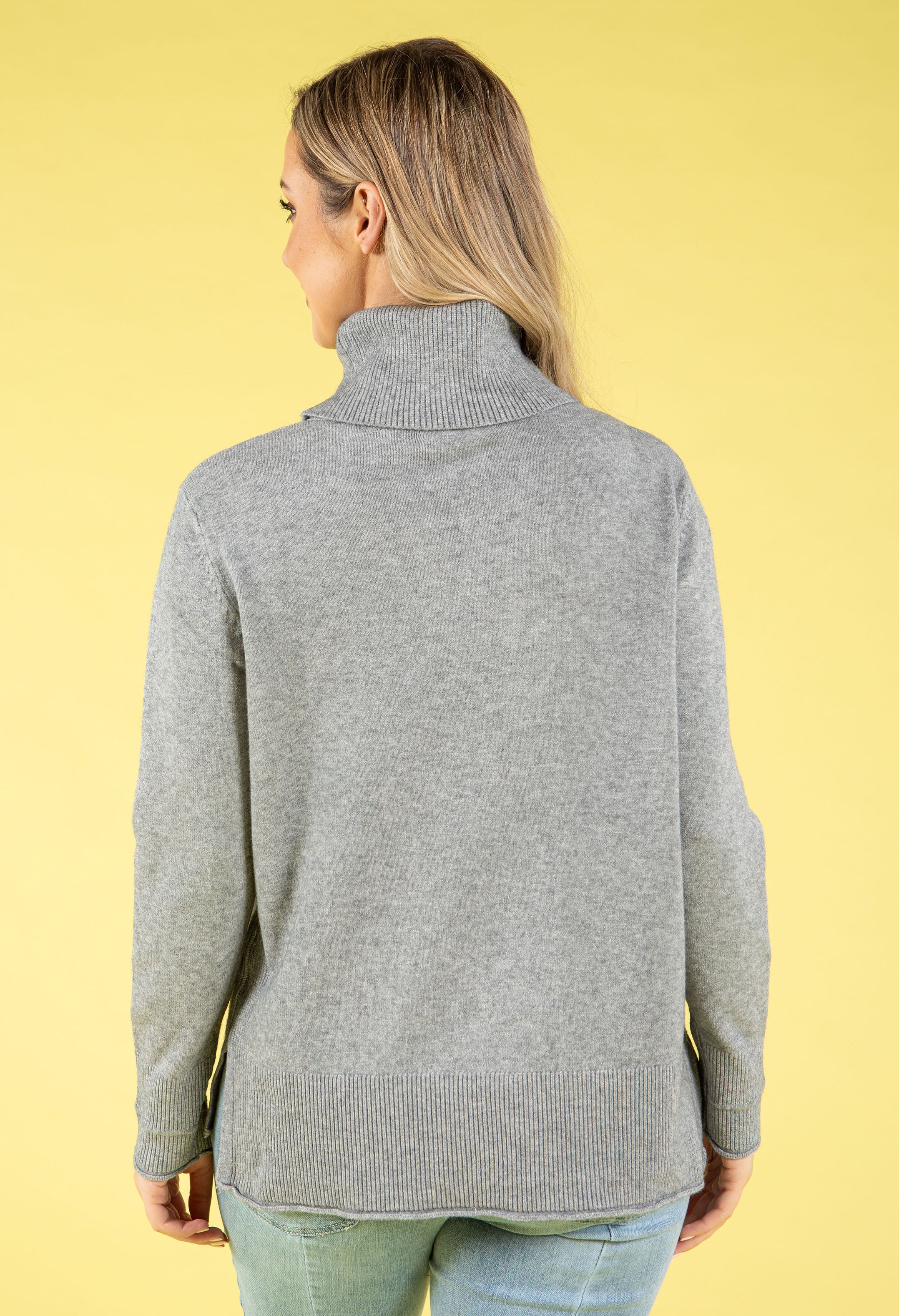 Fine Knit Roll Neck Jumper - Image 12