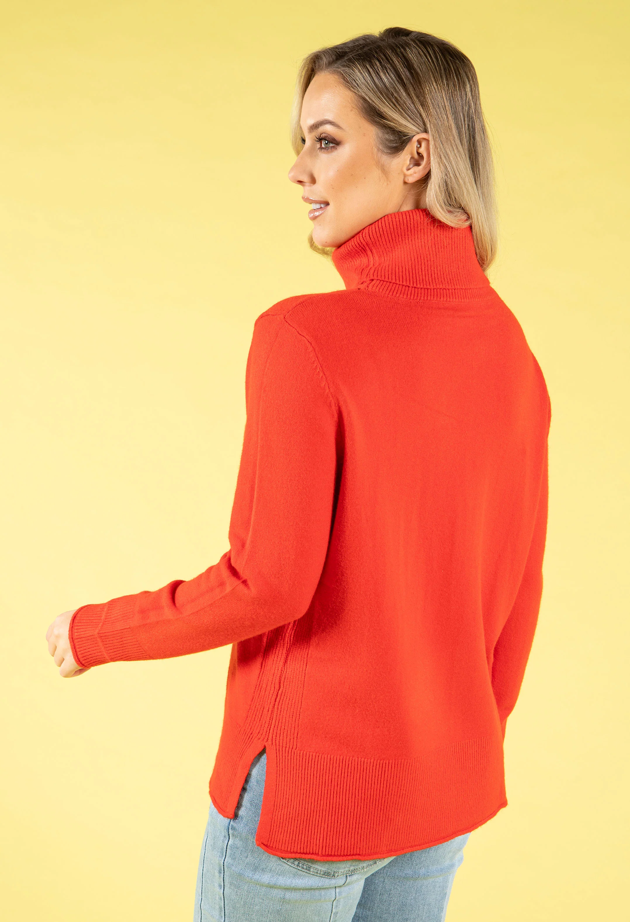 Fine Knit Roll Neck Jumper - Image 20