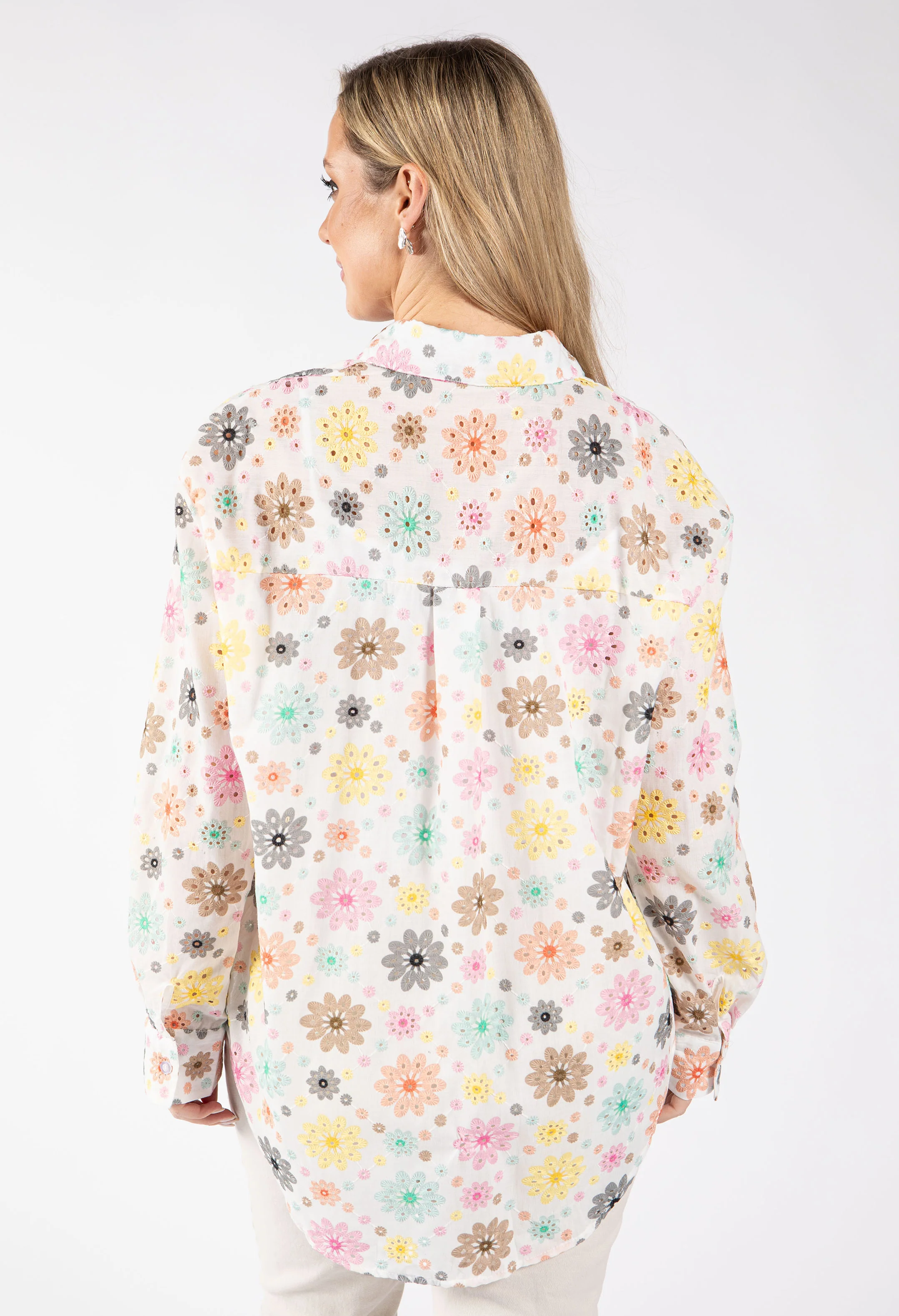 Floral Embroidery Blouse - Image 5