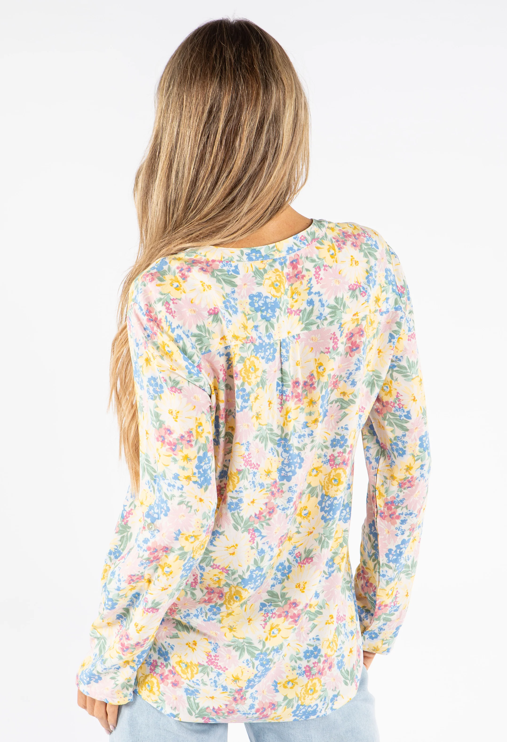 Floral Print Buttoned Blouse - Image 7