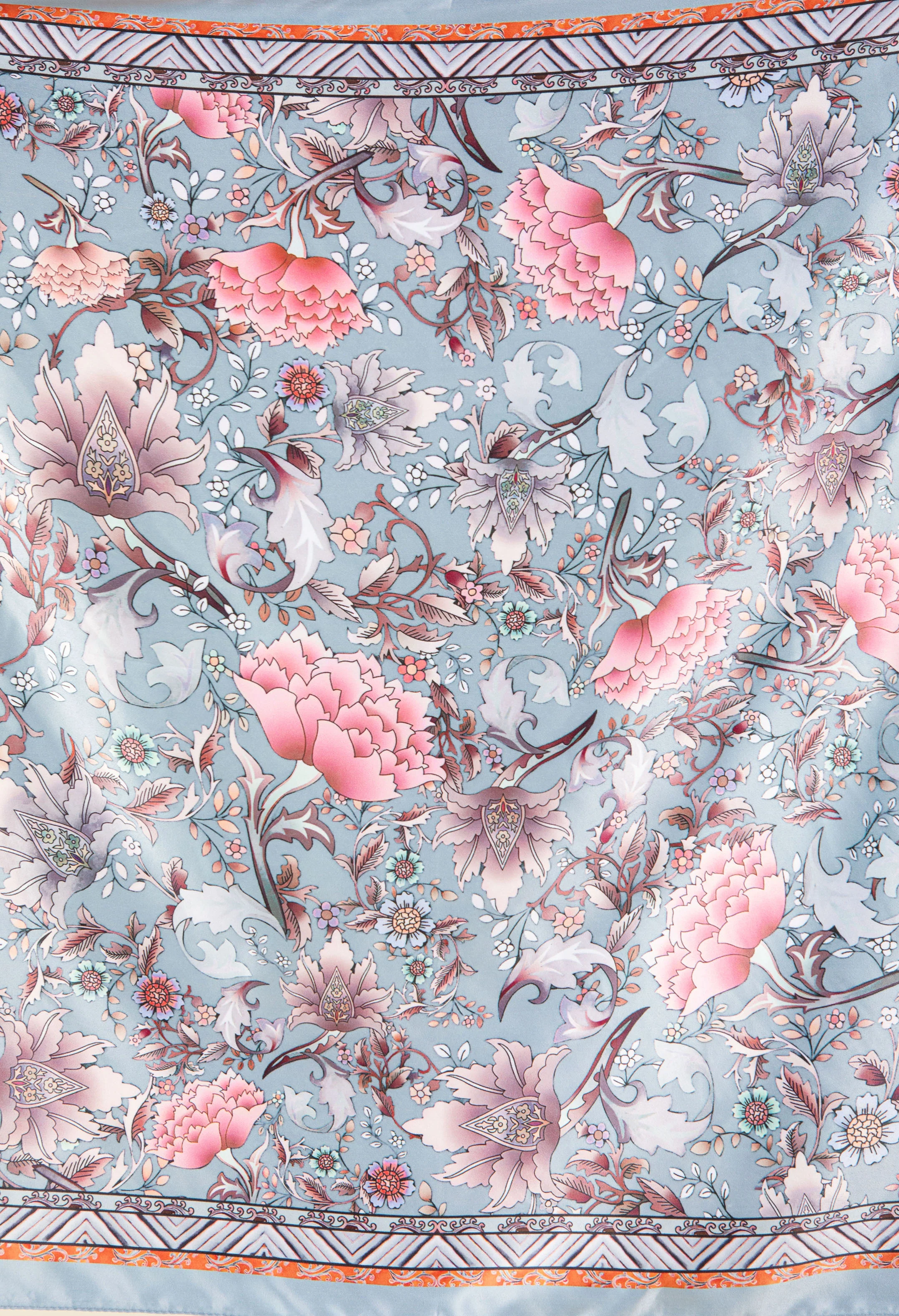 Floral Print Satin Touch Scarf - Image 6