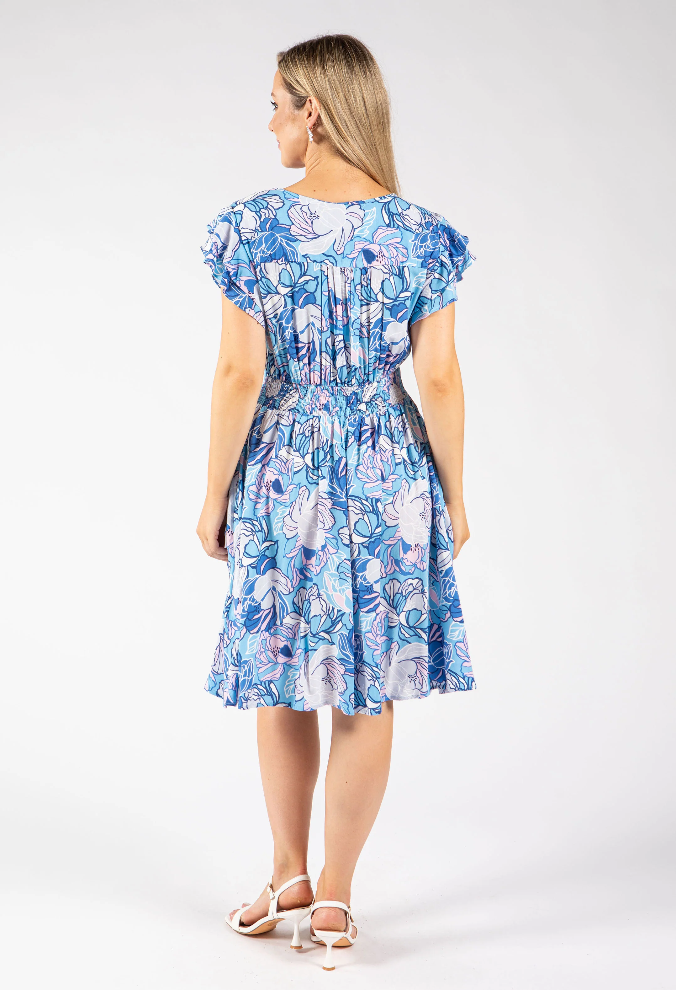 Floral Print Short Dress - Image 5