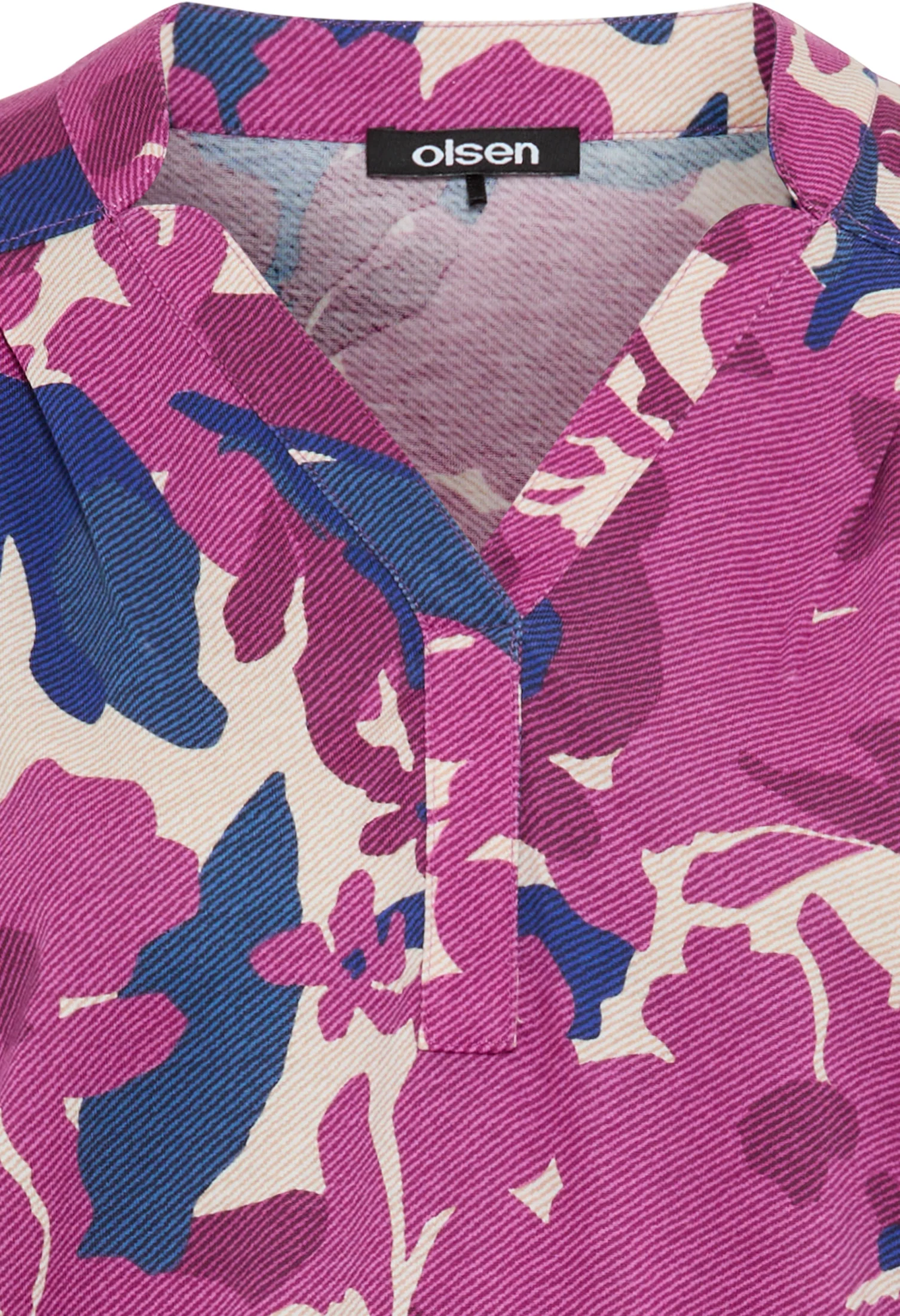 Floral Print V-Neck Blouse - Image 3