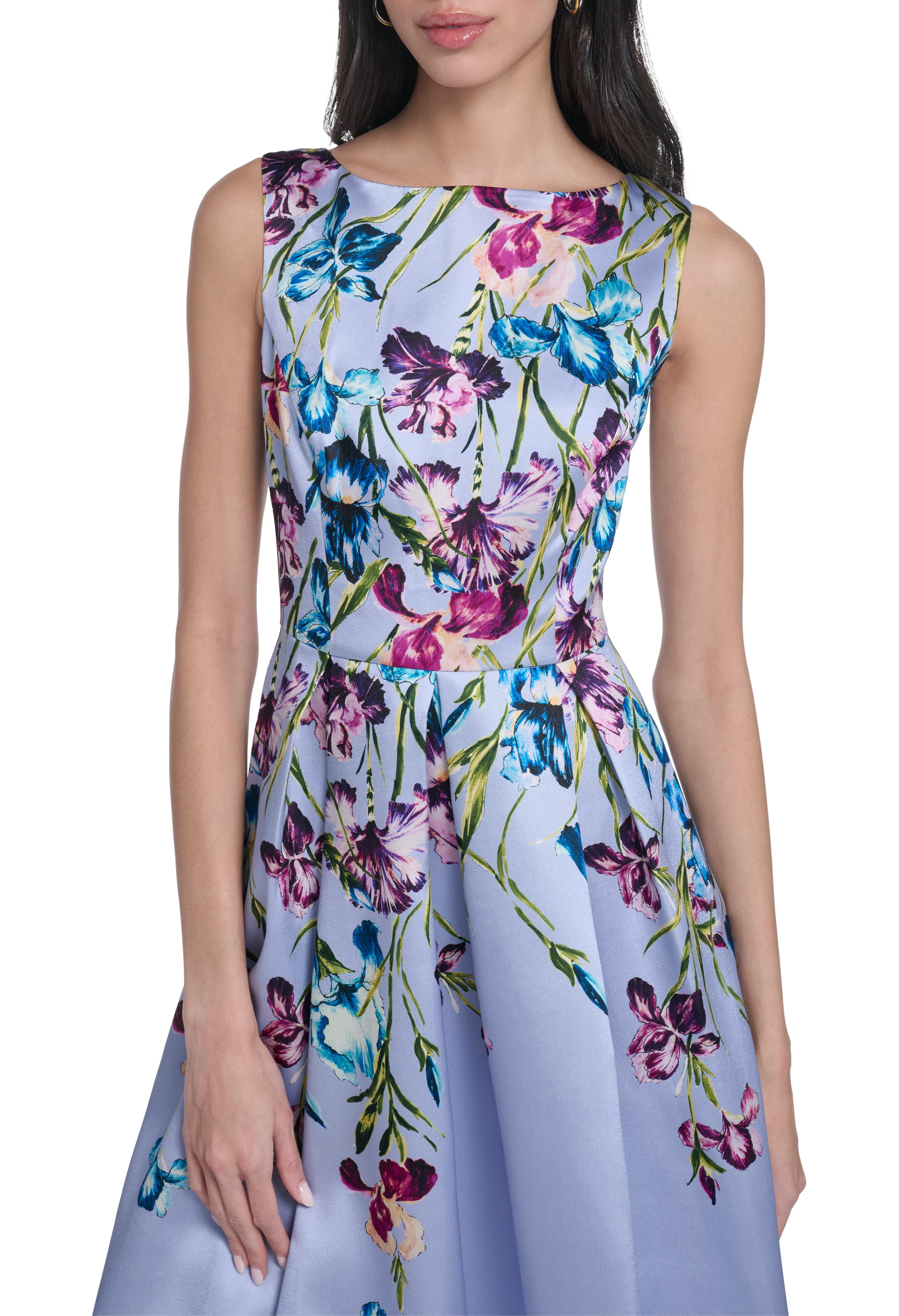 Floral Sleeveless Midi Dress - Image 5
