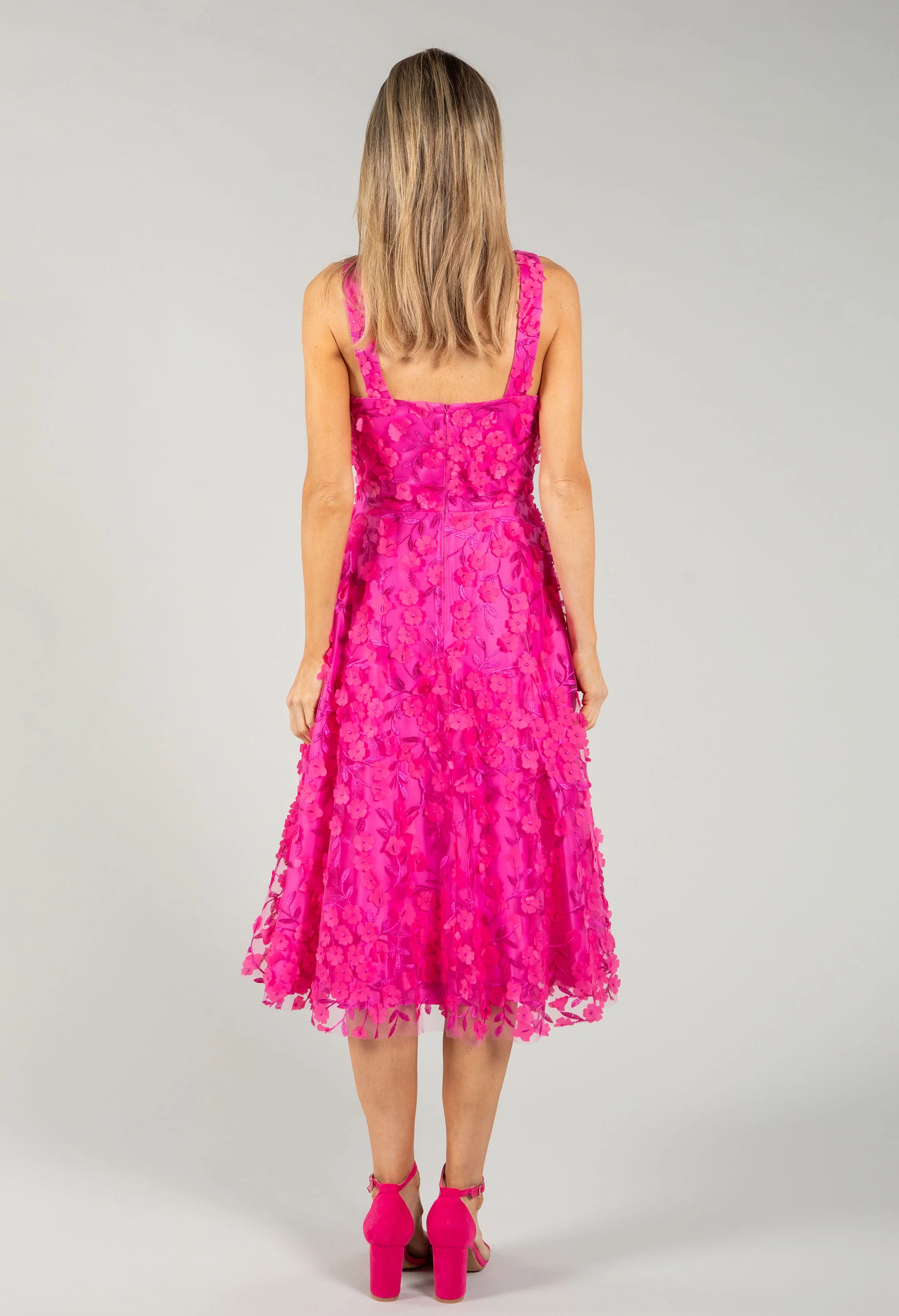 Floral Sleeveless Midi Dress - Image 5