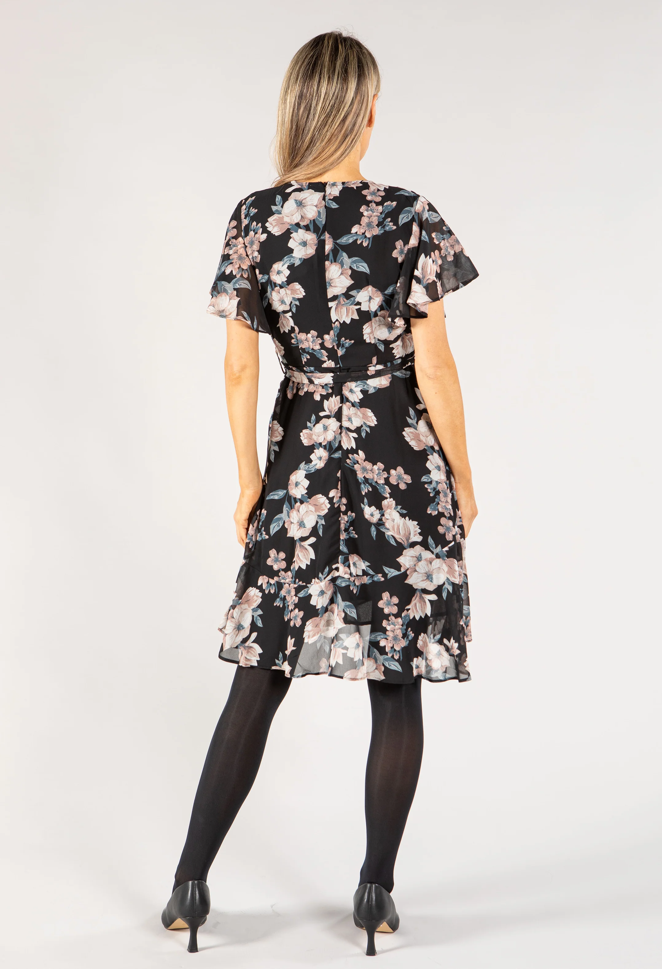 Floral Wrap Dress - Image 3