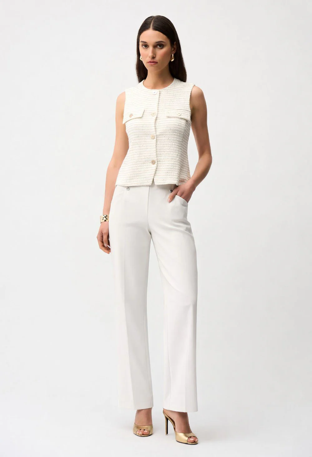 Formal Wide-leg Trousers - Image 9