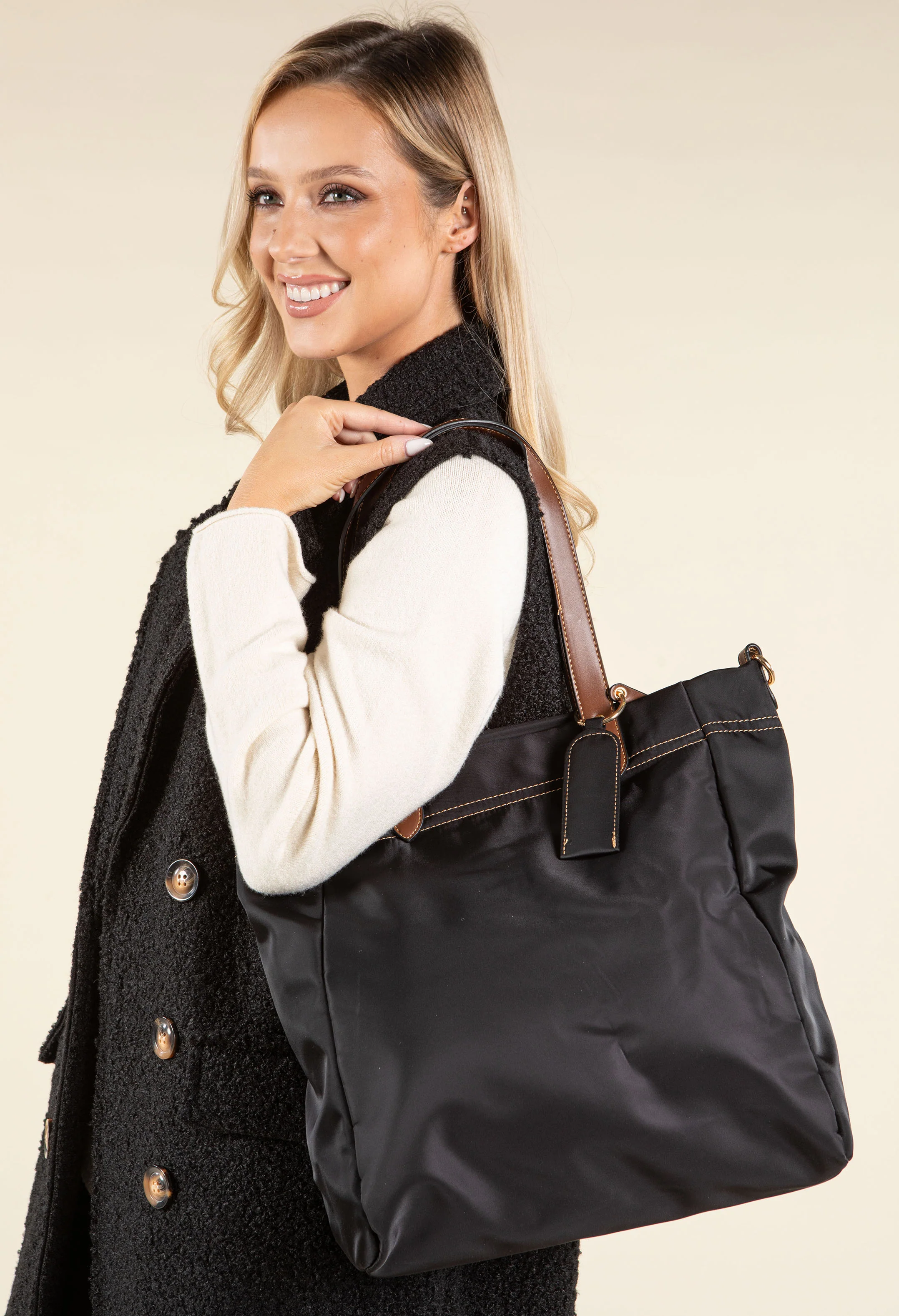 Front Zip Tote Bag