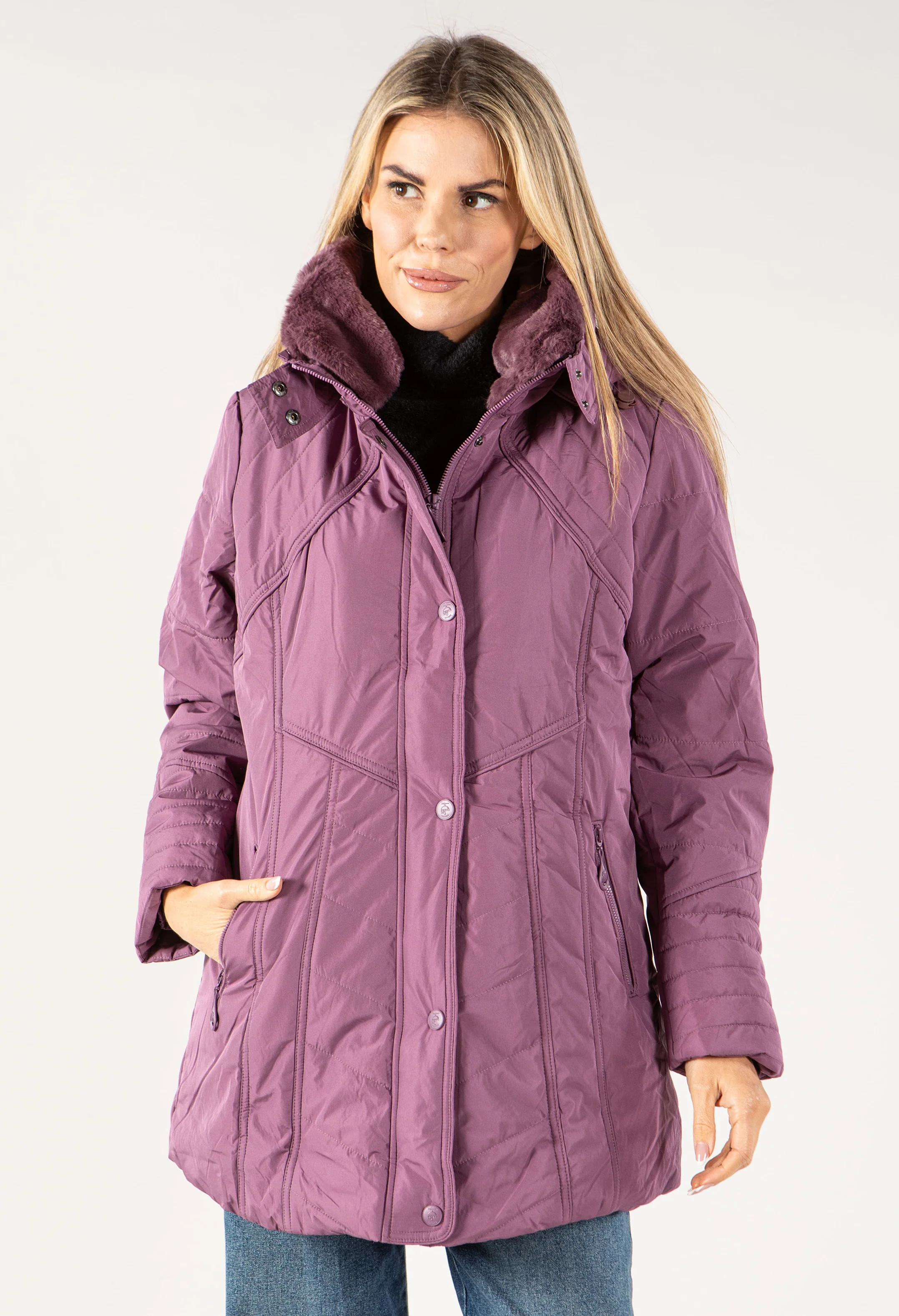 Fur Lined Coat - Image 5