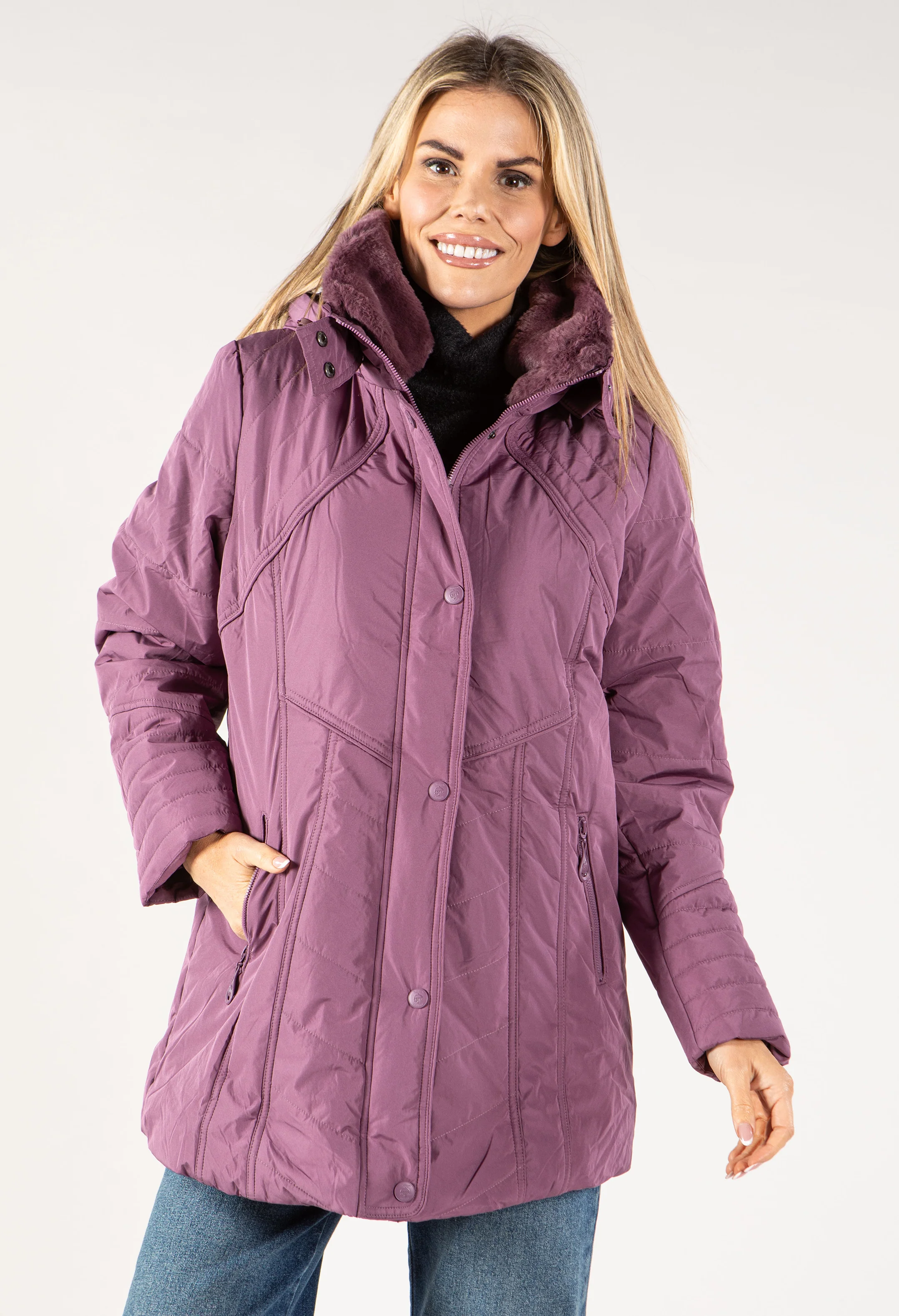Fur Lined Coat - Image 8