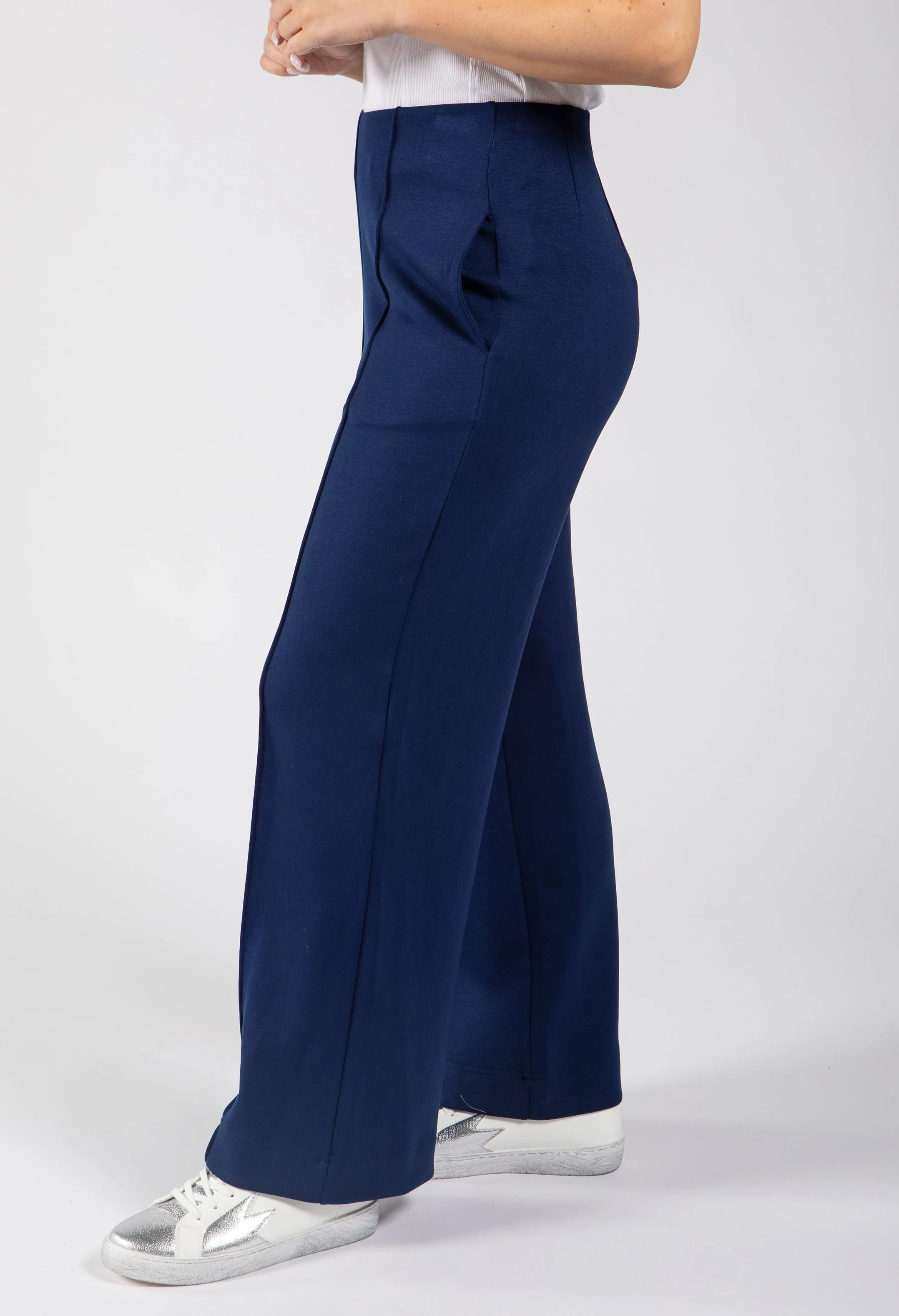 Ginny Soft Touch Wide Leg Trousers - Image 10