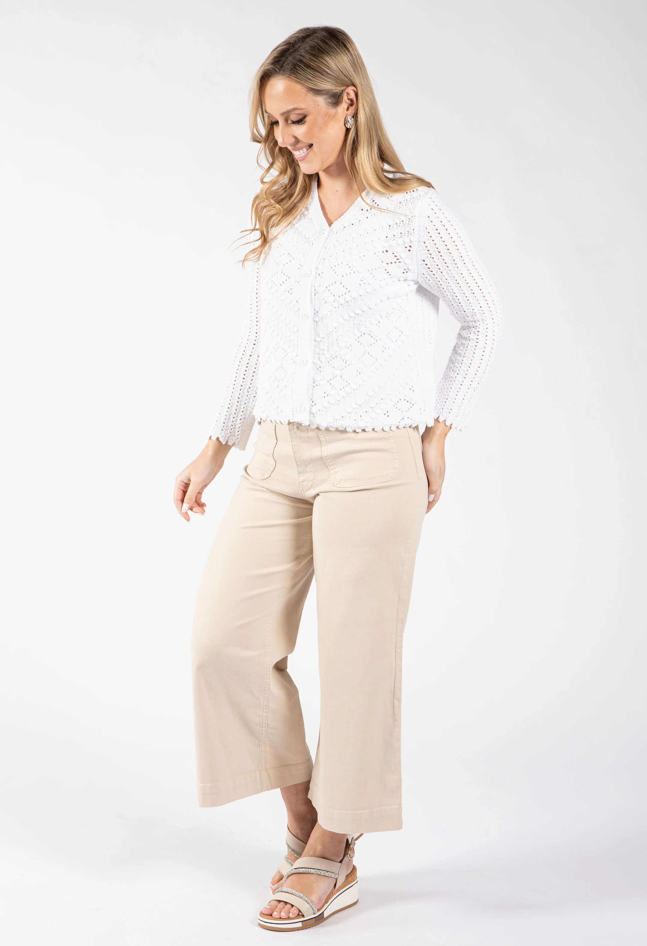 Ginza Crochet Knit Cardigan - Image 3