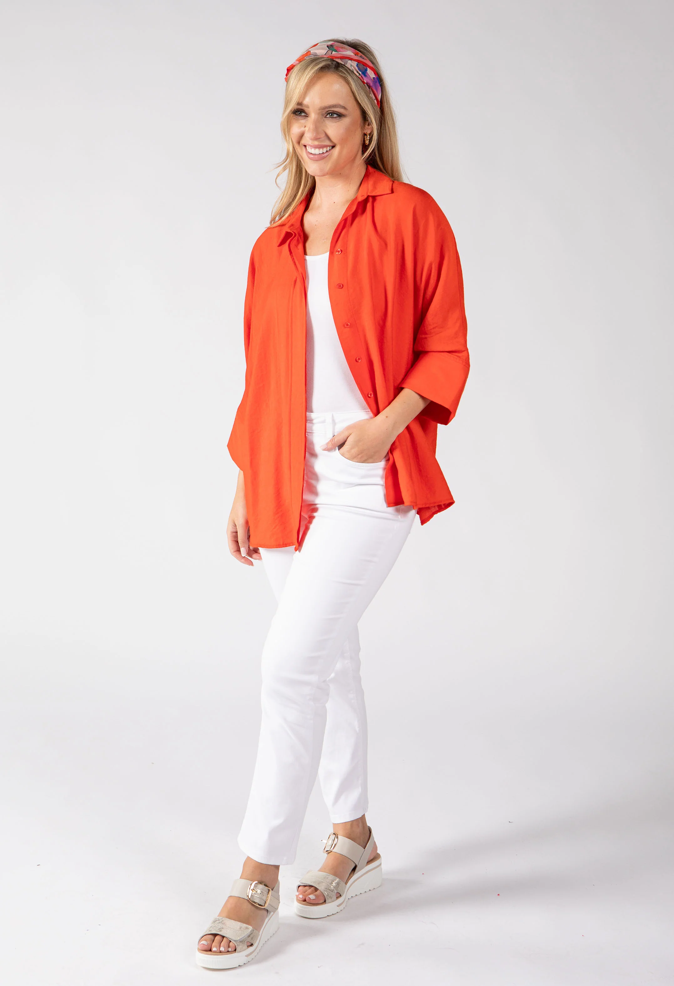 Guadalupe Linen Look Blouse - Image 4