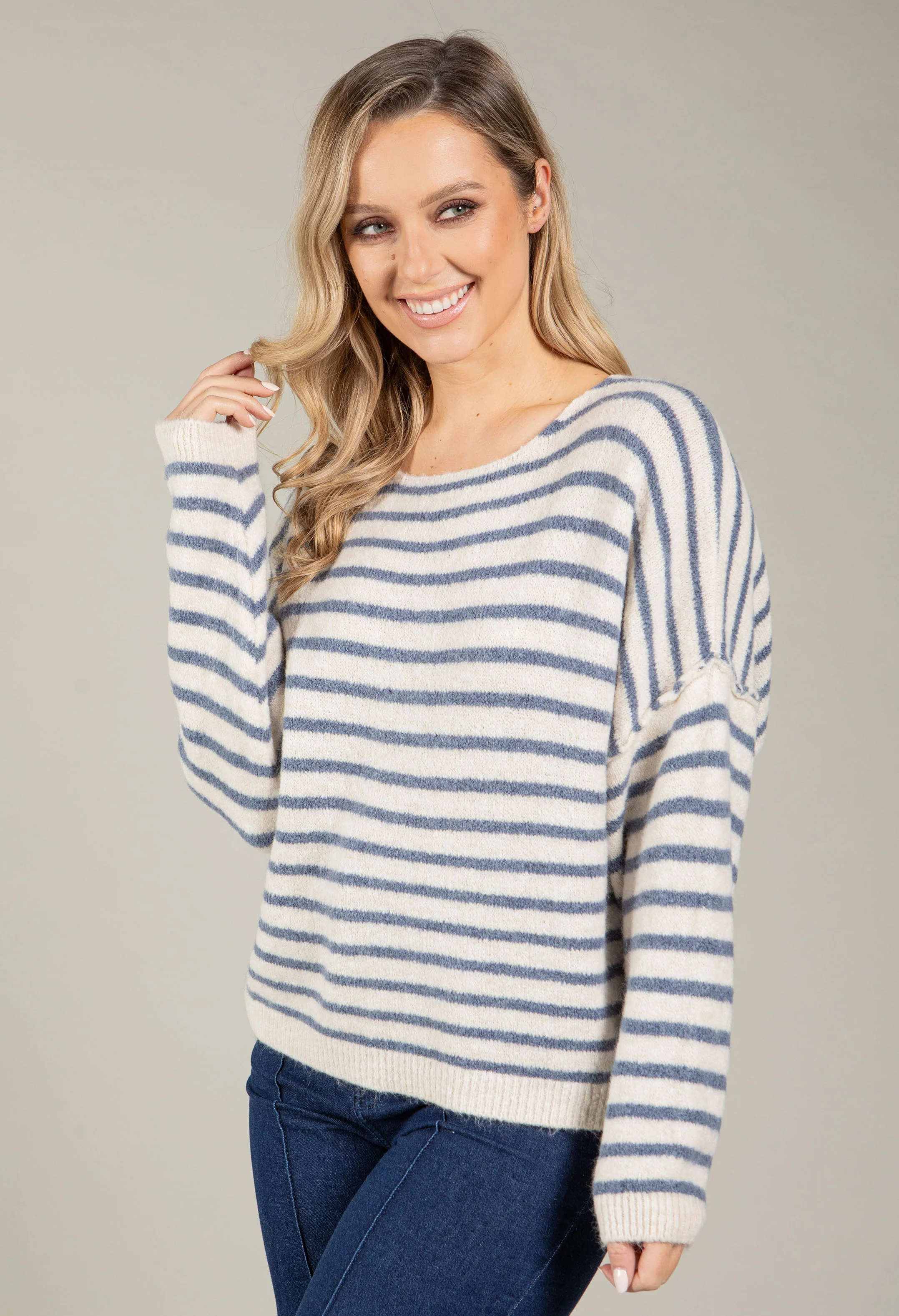 Hazel Striped Knit Jumper - Image 7