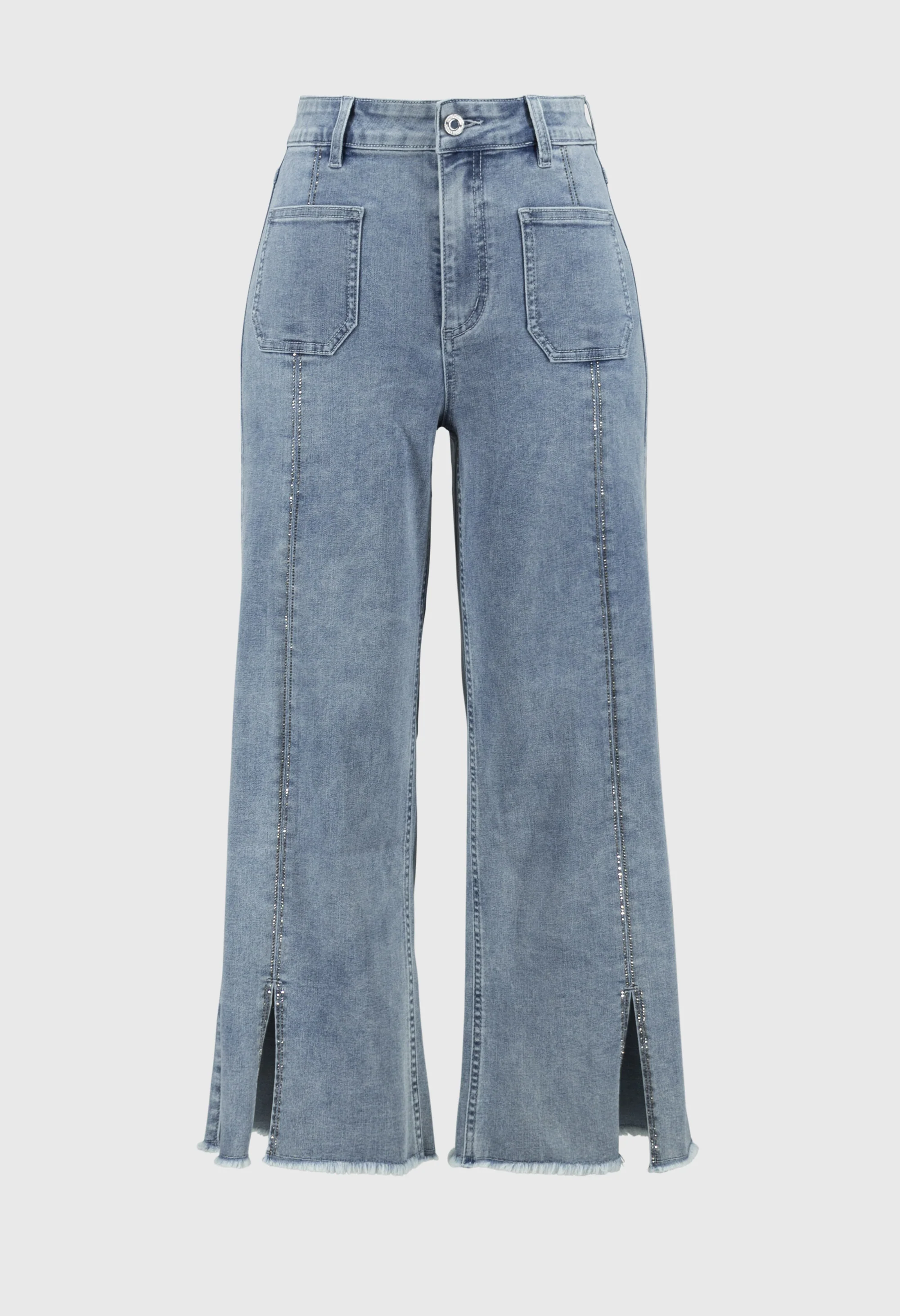 High Waist Cropped Jeans - Image 5