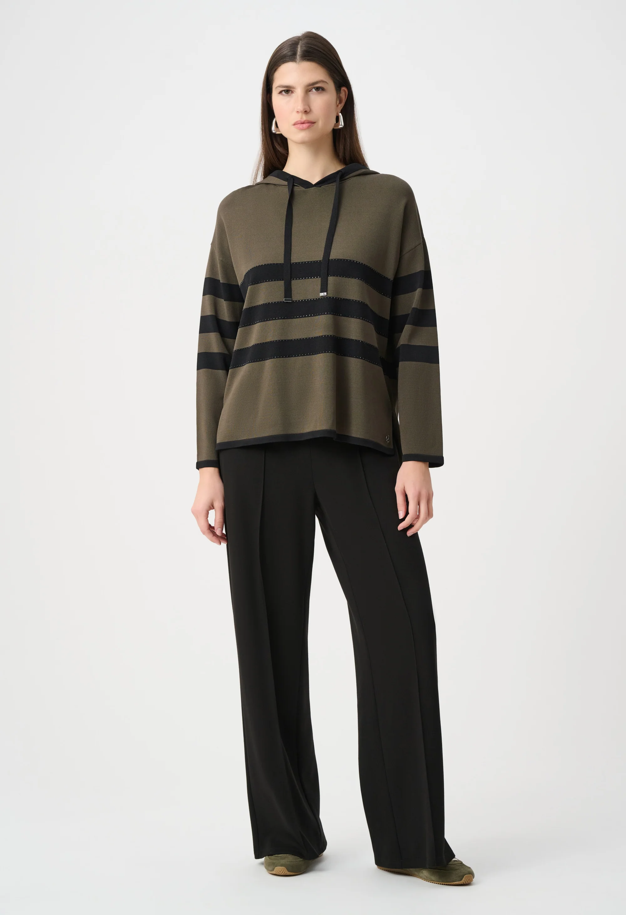 Hooded Striped Pullover - Image 5