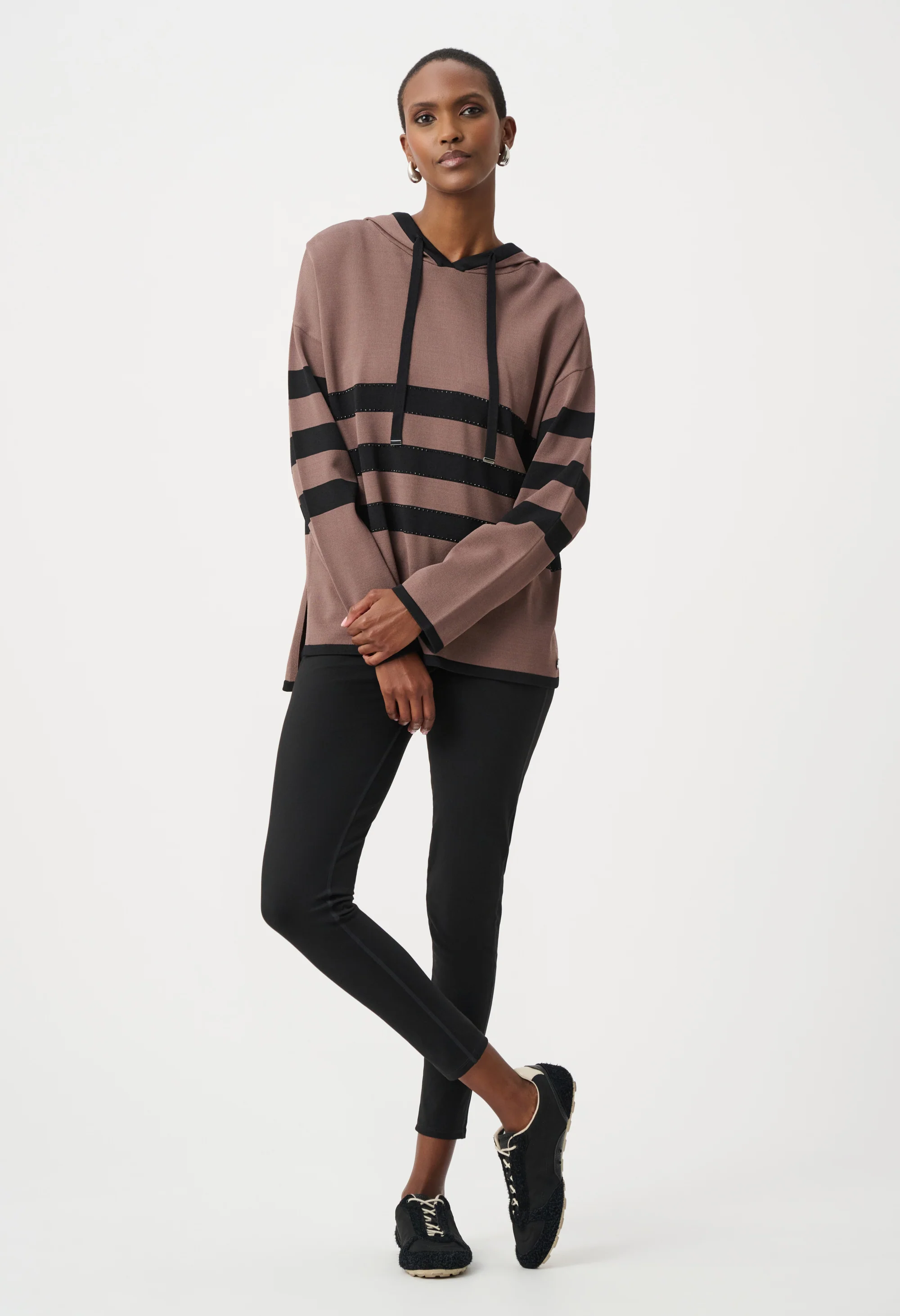 Hooded Striped Pullover - Image 9