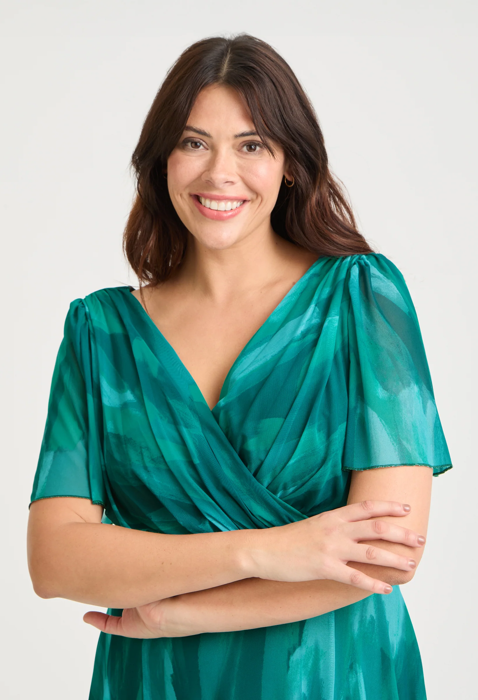 Isabelle Curve+ Angel Sleeve Maxi Dress - Image 4