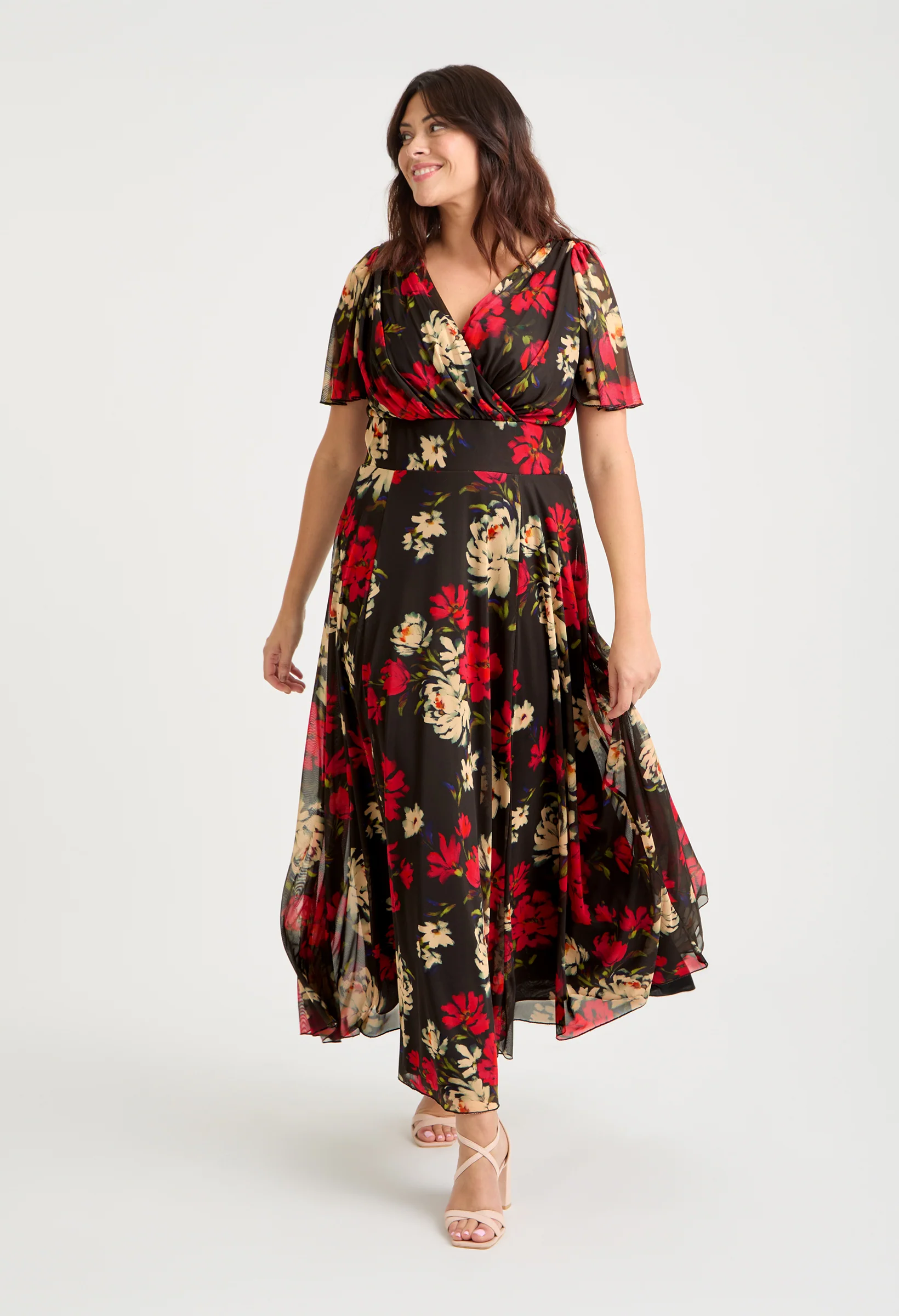 Isabelle Curve+ Float Sleeve Maxi Dress - Image 2