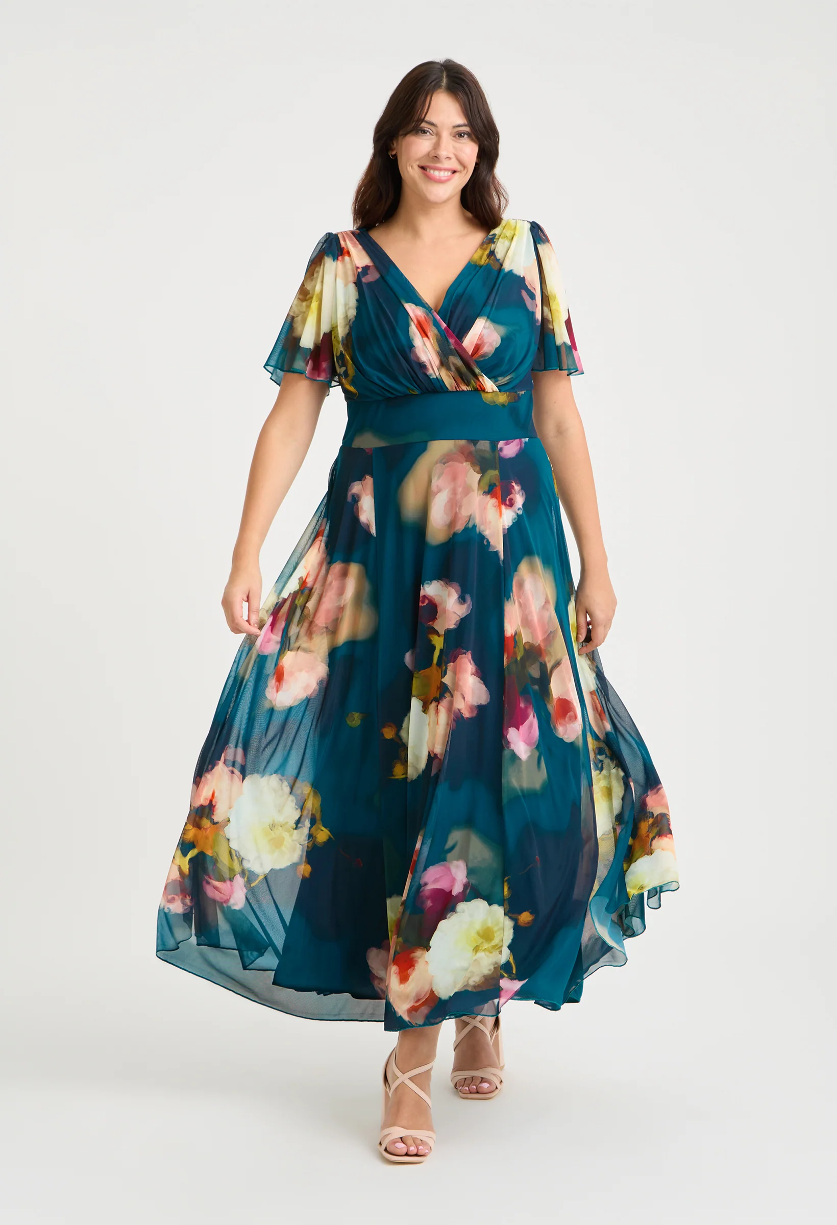 Isabelle Curve+ Float Sleeve Maxi Dress - Image 2