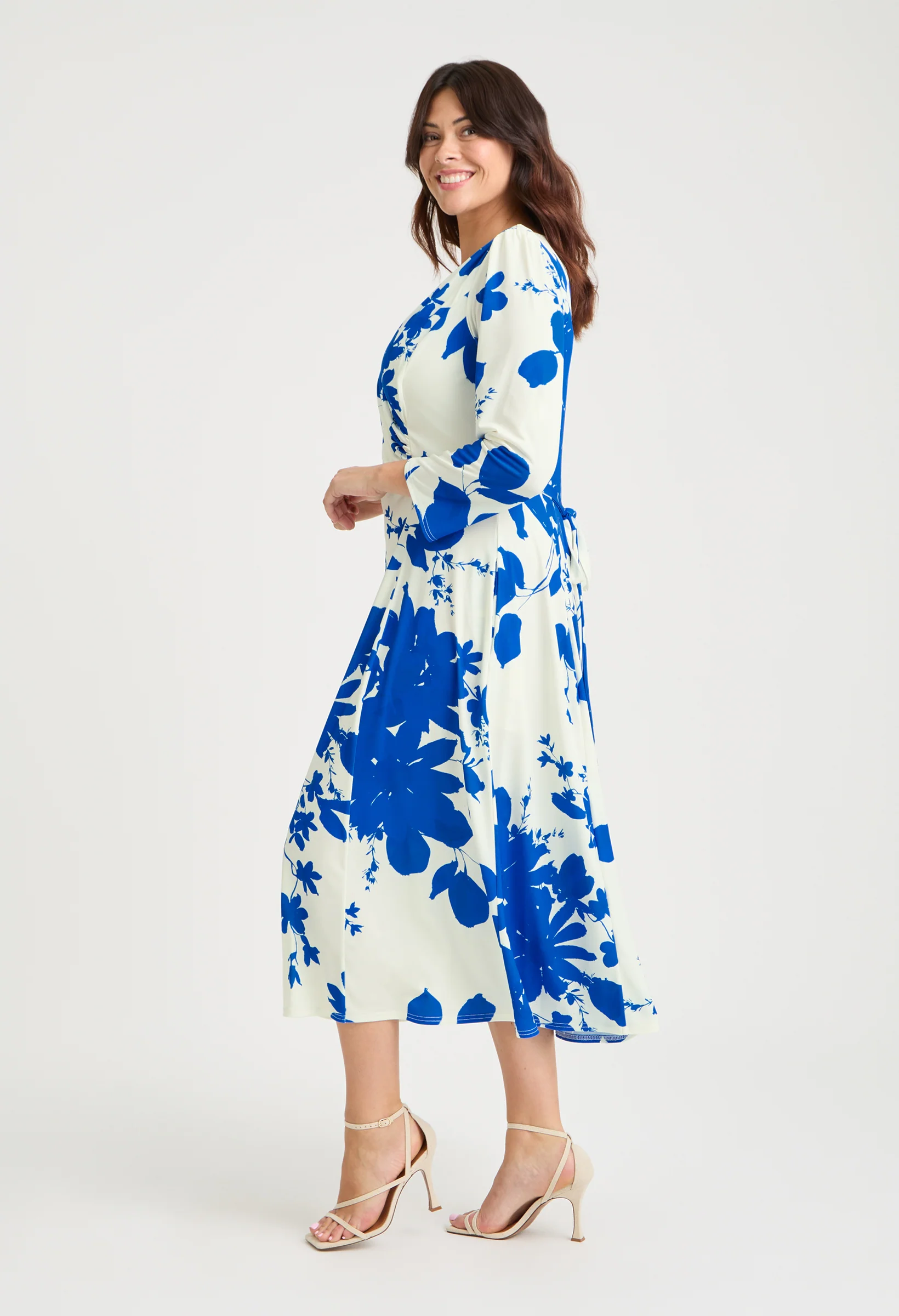 Katie Wrap Midi Curve+ Dress - Image 3