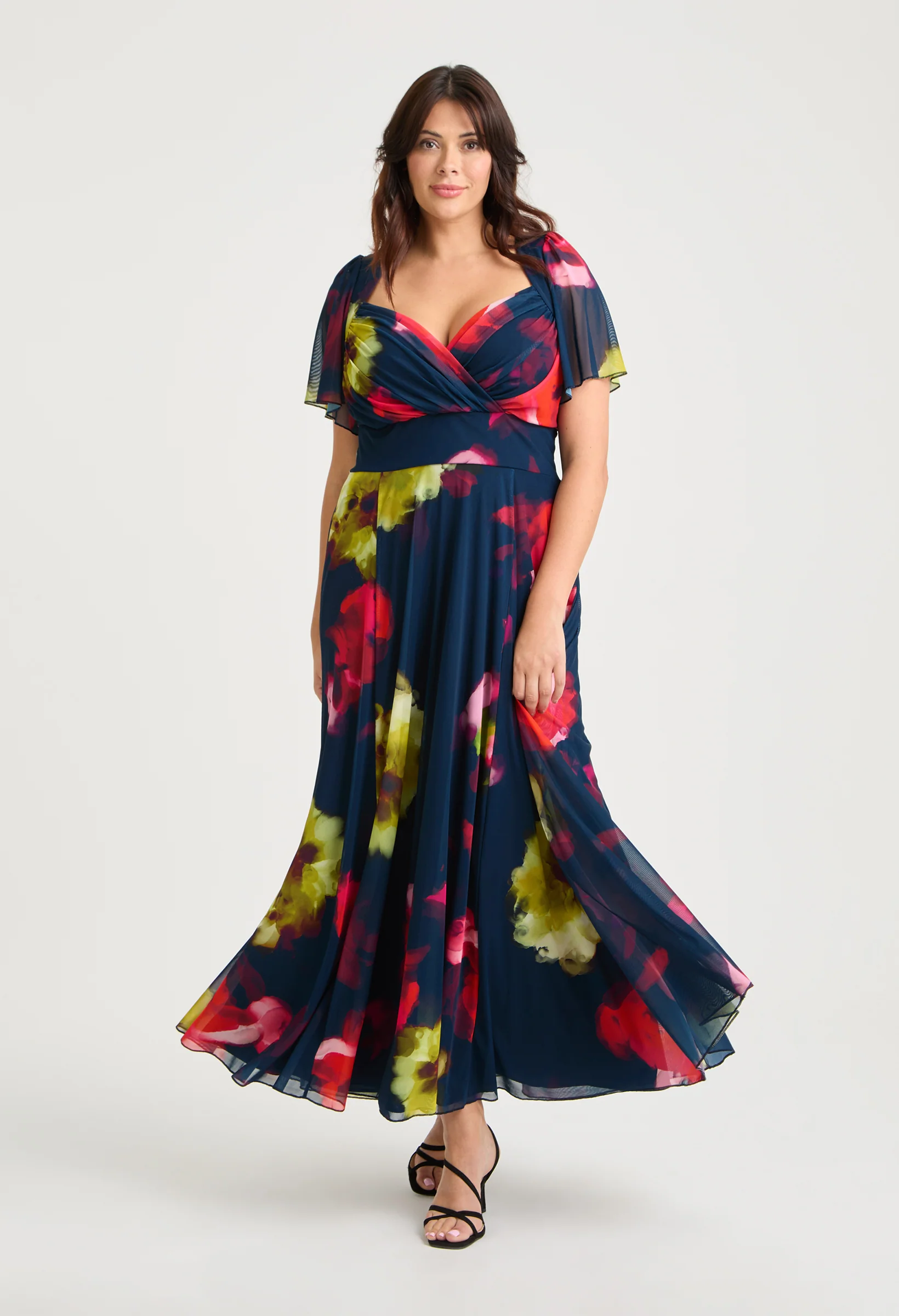 Kemi Bolero Wrap Bodice Maxi Curve+ Dress - Image 2