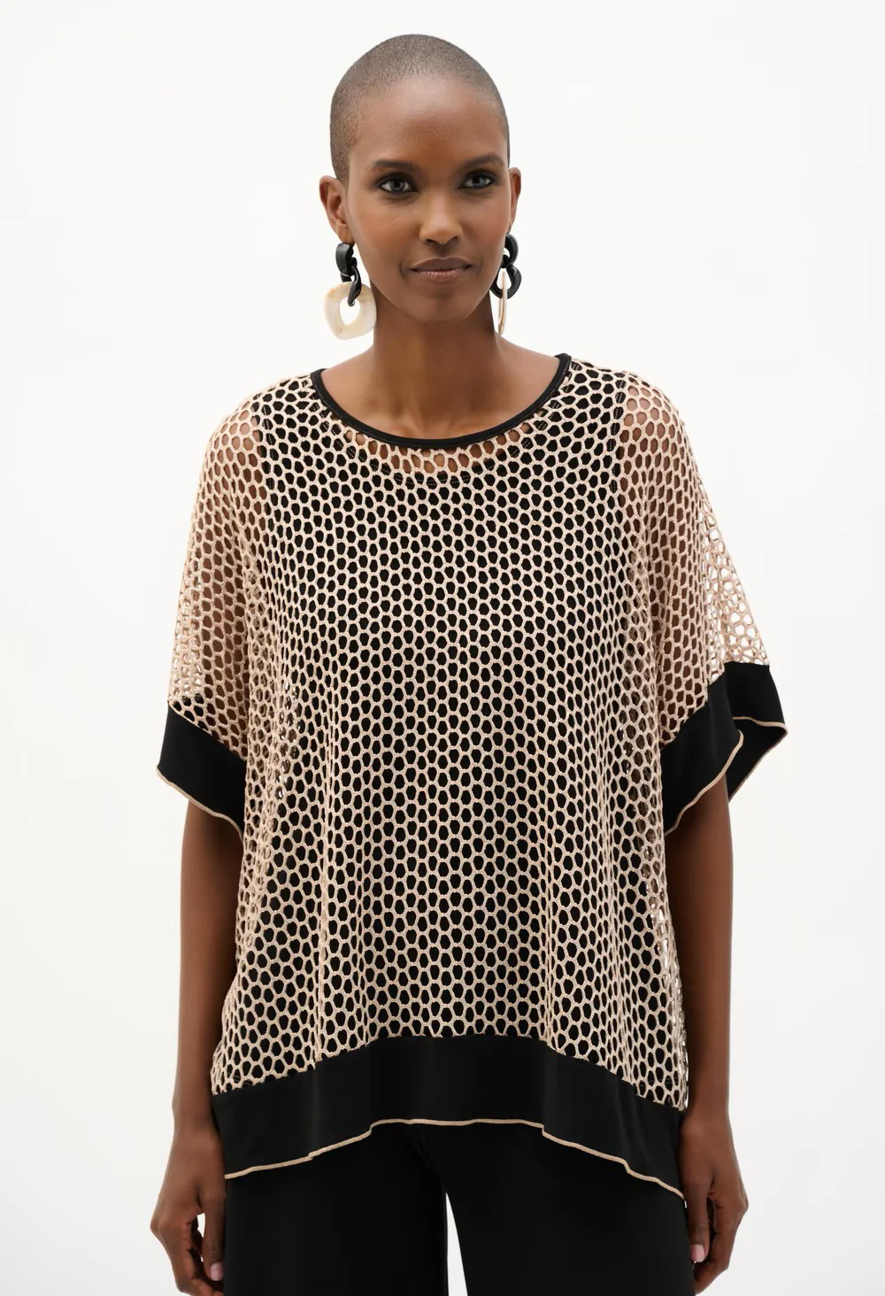 Kimono Sleeve Mesh Pullover - Image 3