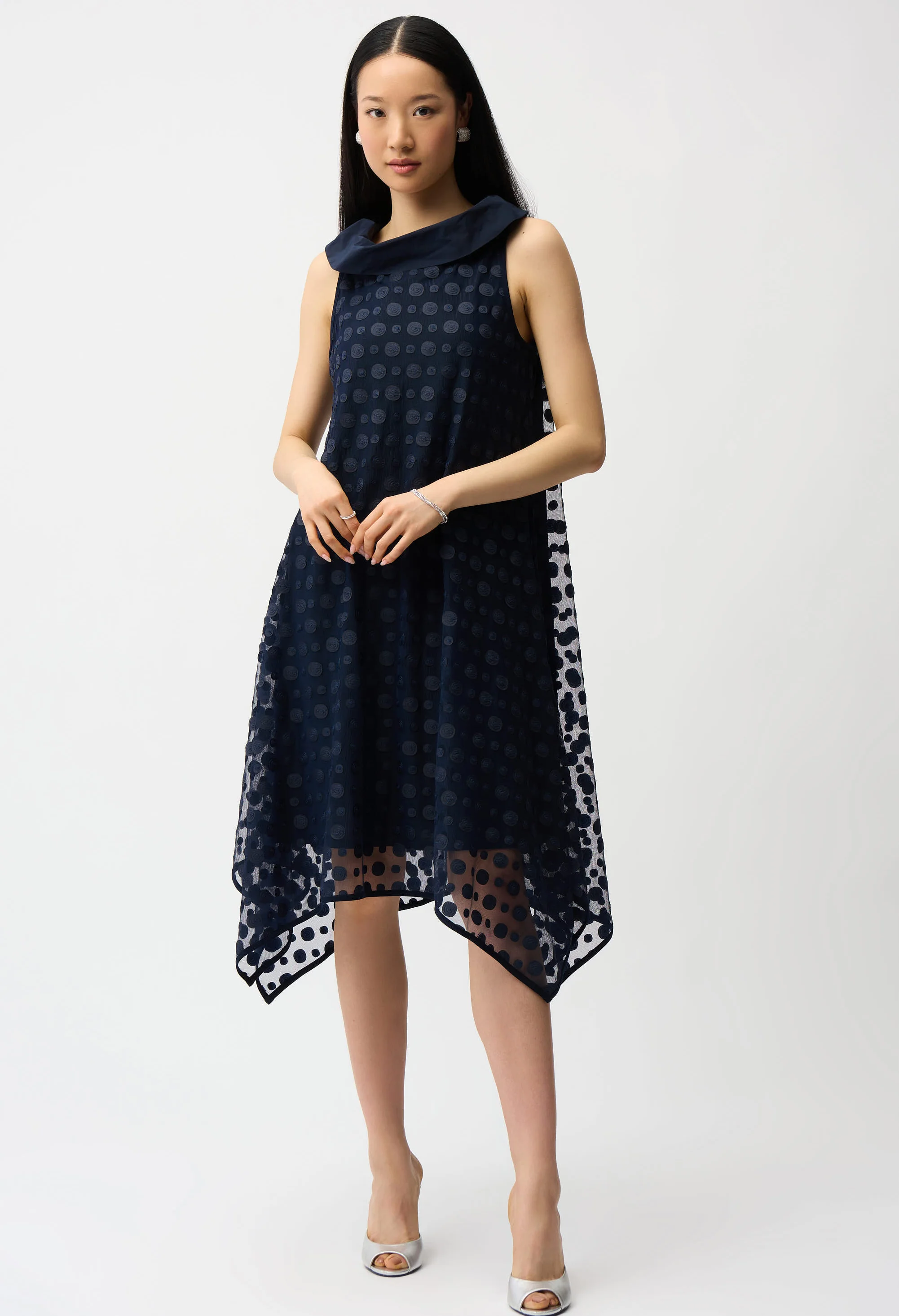 Knee-length Polka Dot Dress