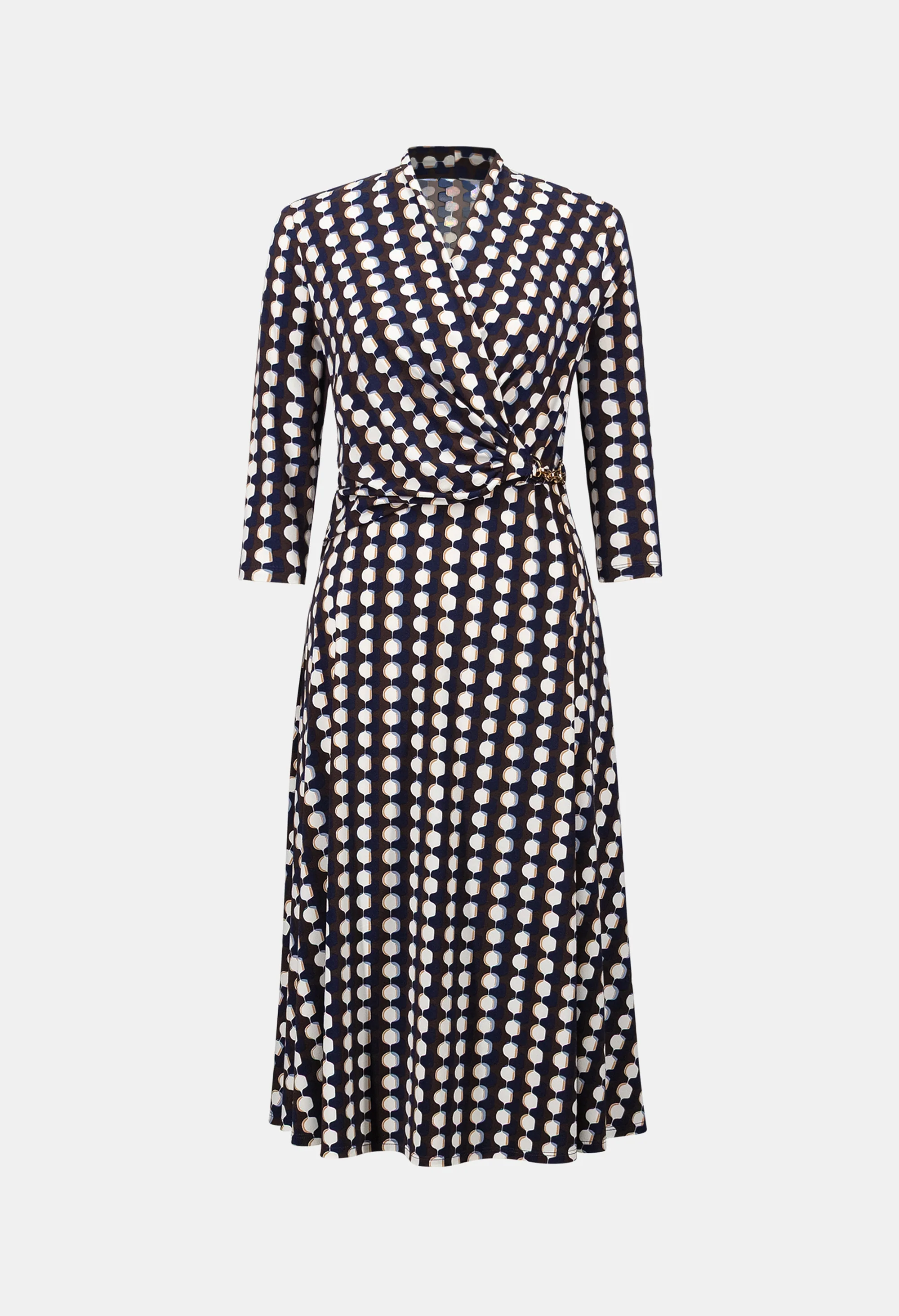 Knee-length Wrap Dress - Image 9
