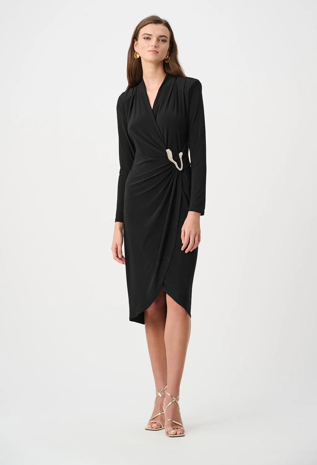 Knee-length Wrap Dress - Image 2