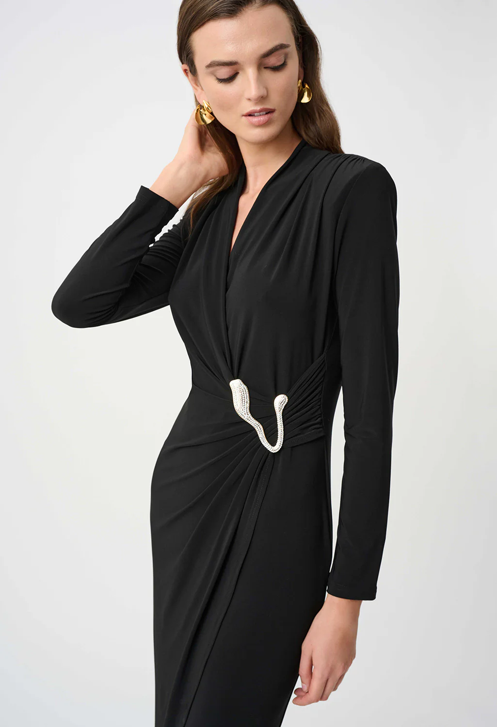 Knee-length Wrap Dress - Image 5