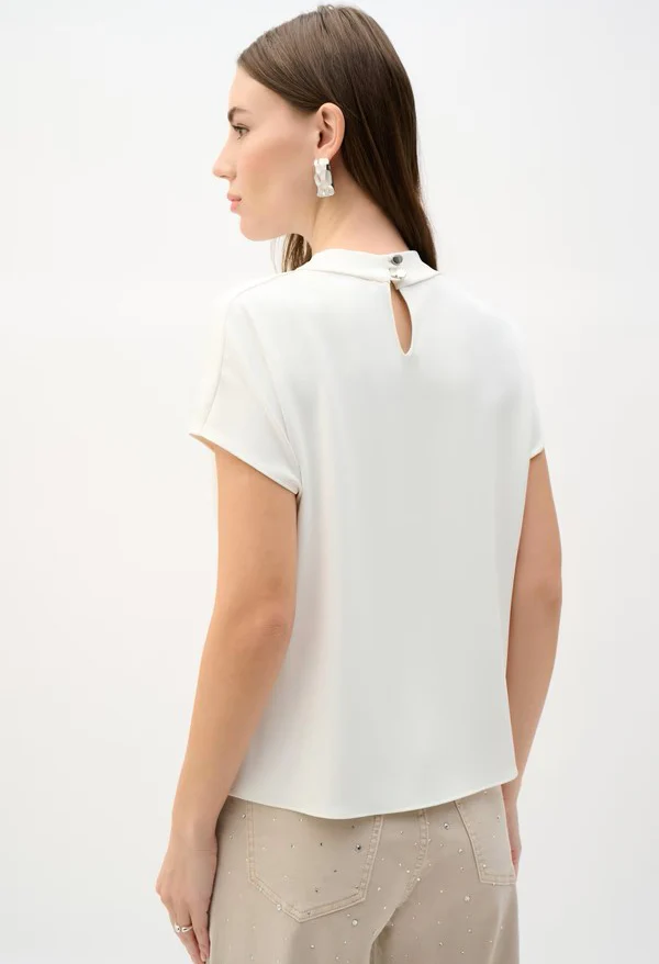 Knotted Cowl Neck Top - Image 2