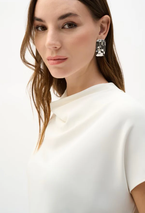 Knotted Cowl Neck Top - Image 4