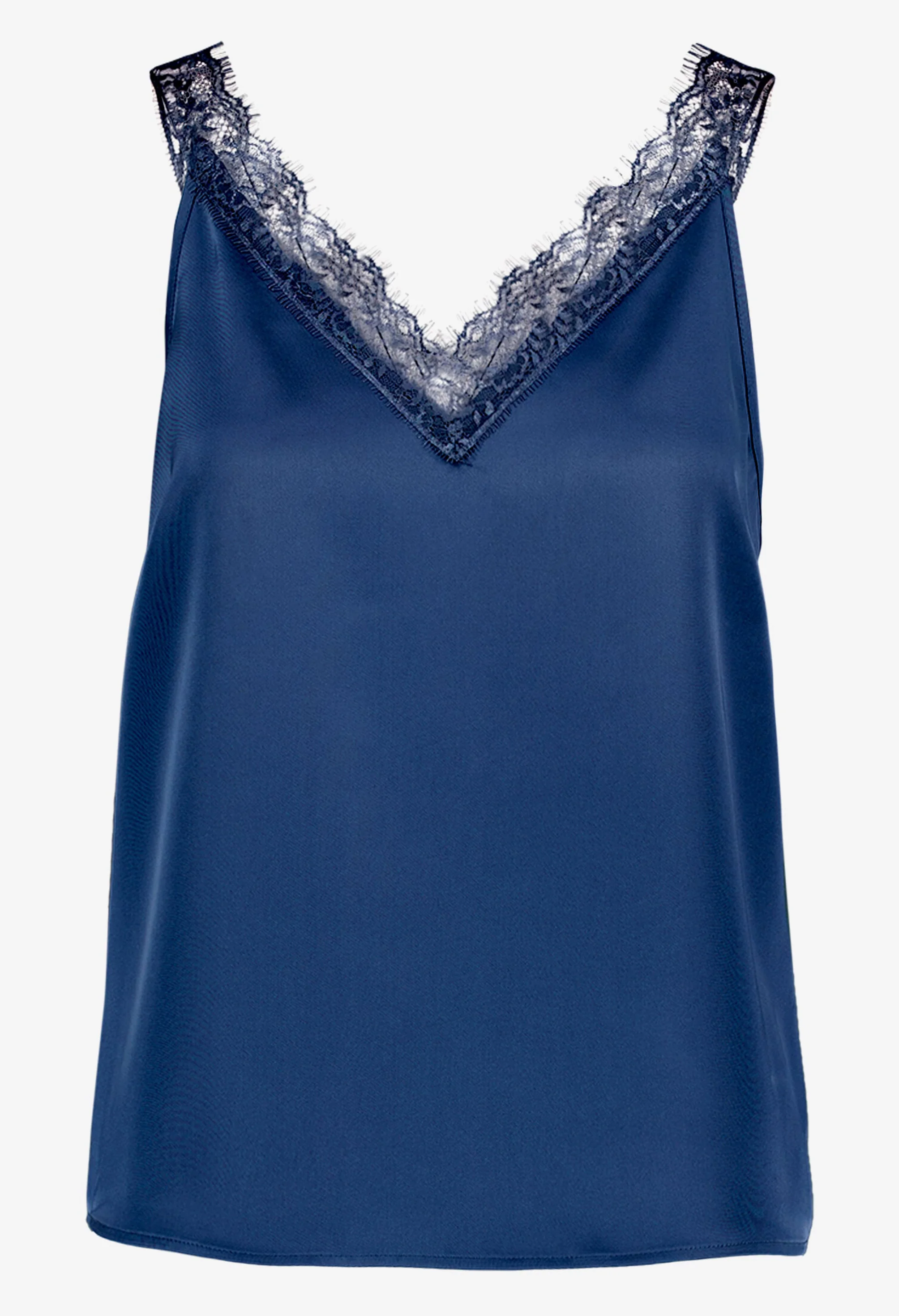 Lace Detail Satin Cami - Image 5