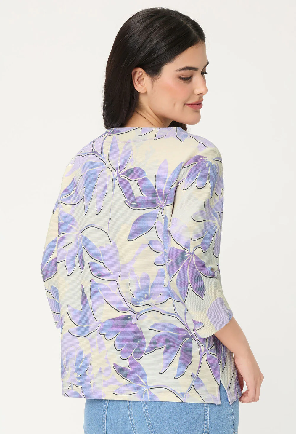 Leaf Print Top - Image 3