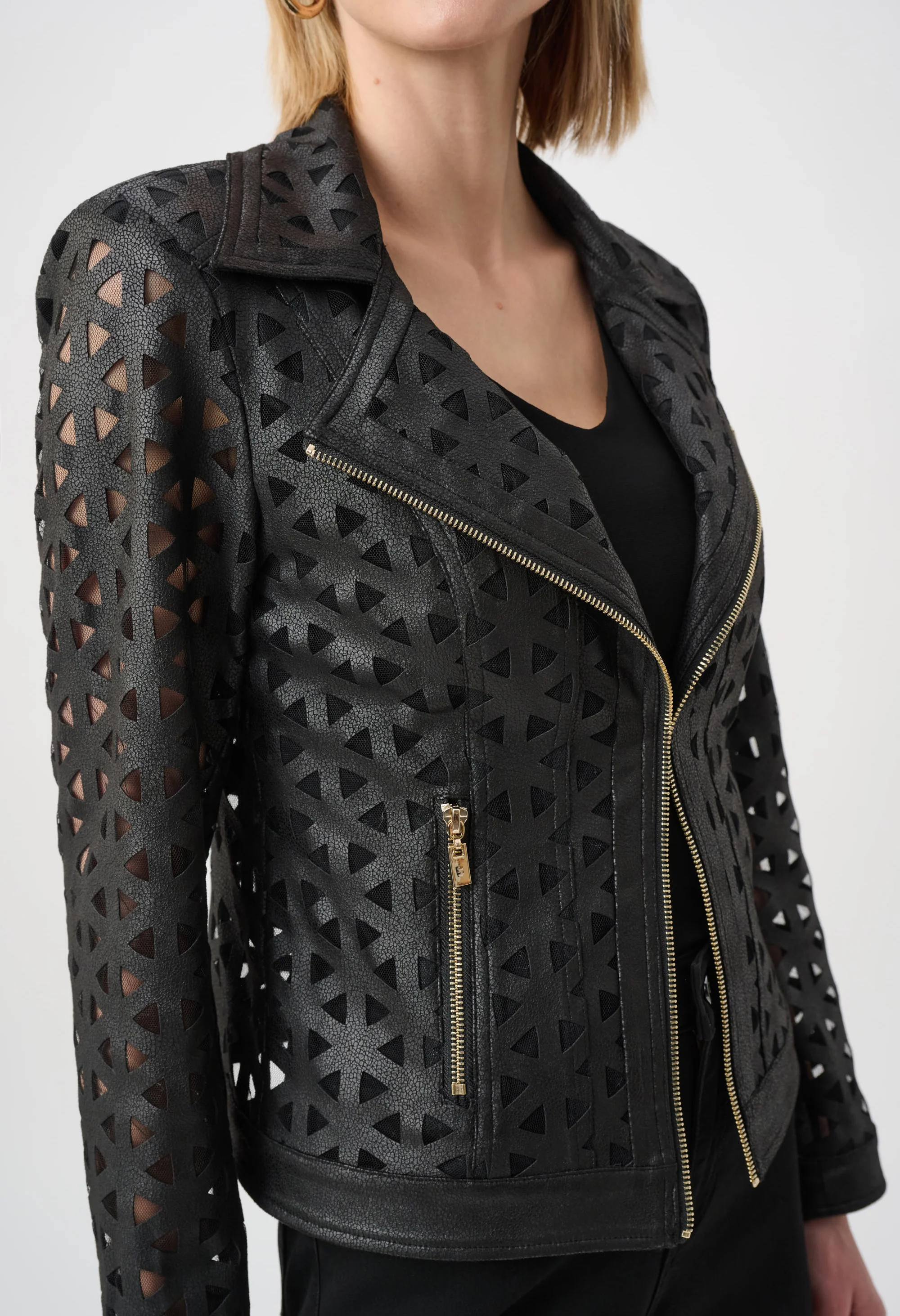 Leather Biker Jacket - Image 4
