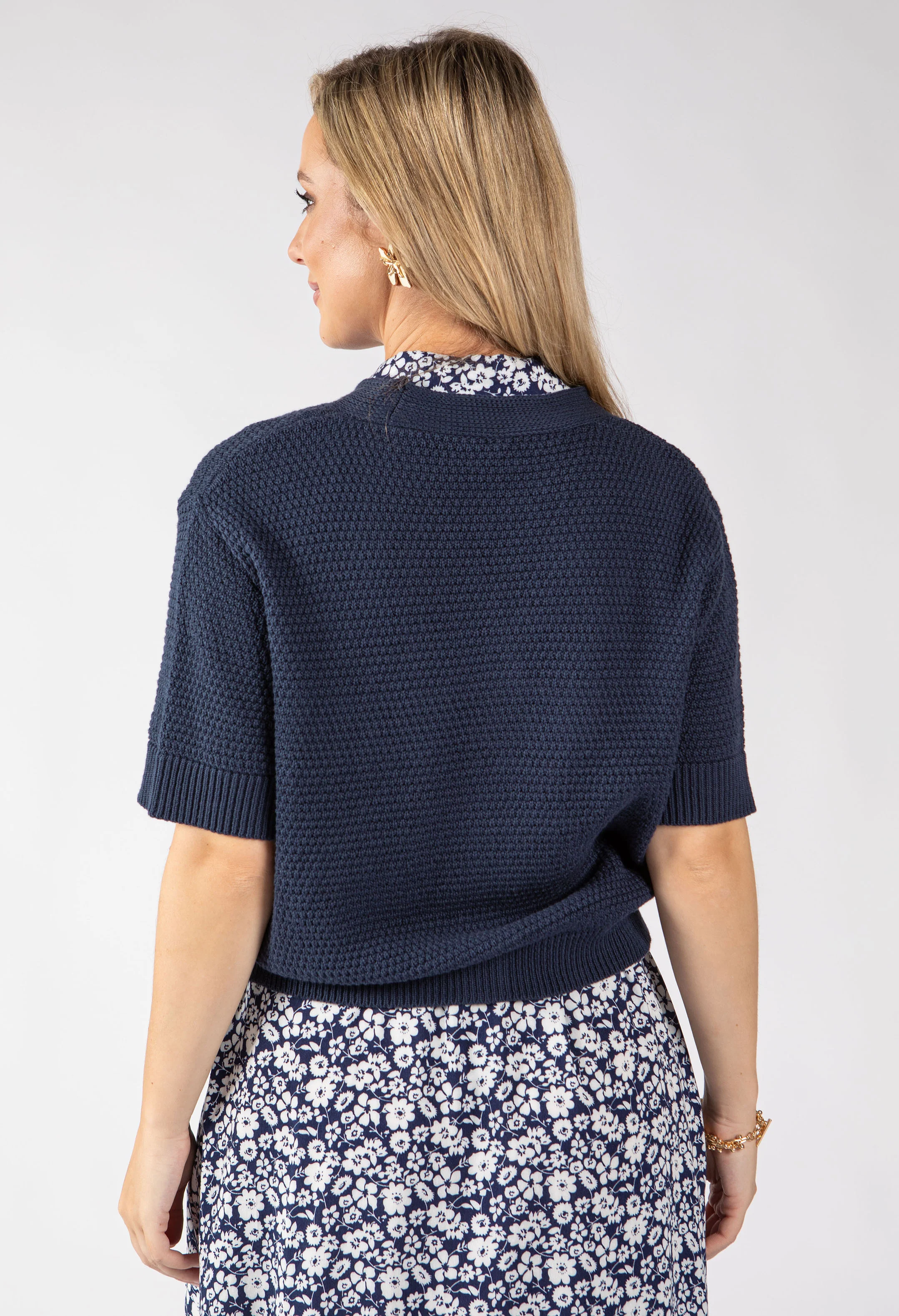 Lena Short Sleeve Knit Cardigan - Image 4