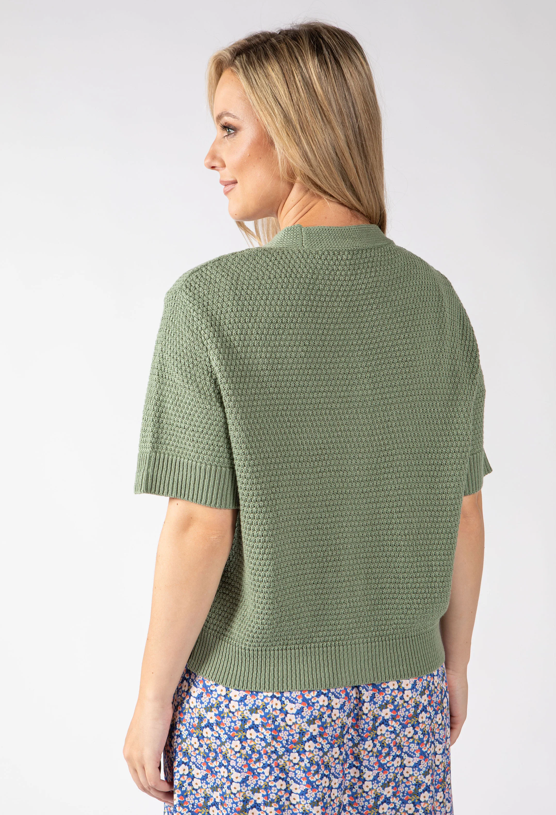 Lena Short Sleeve Knit Cardigan - Image 8