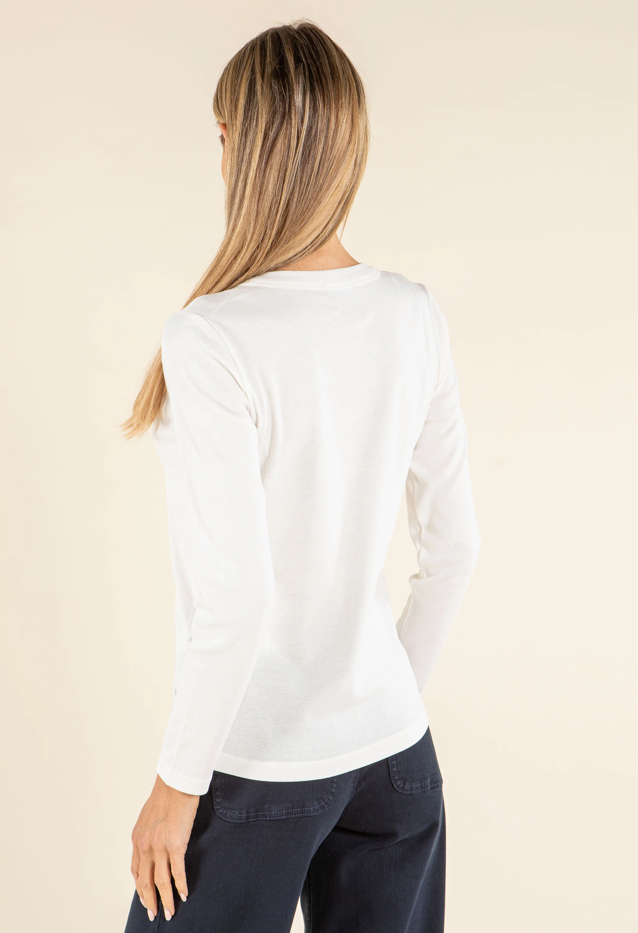 Long Sleeve Cotton Top - Image 8