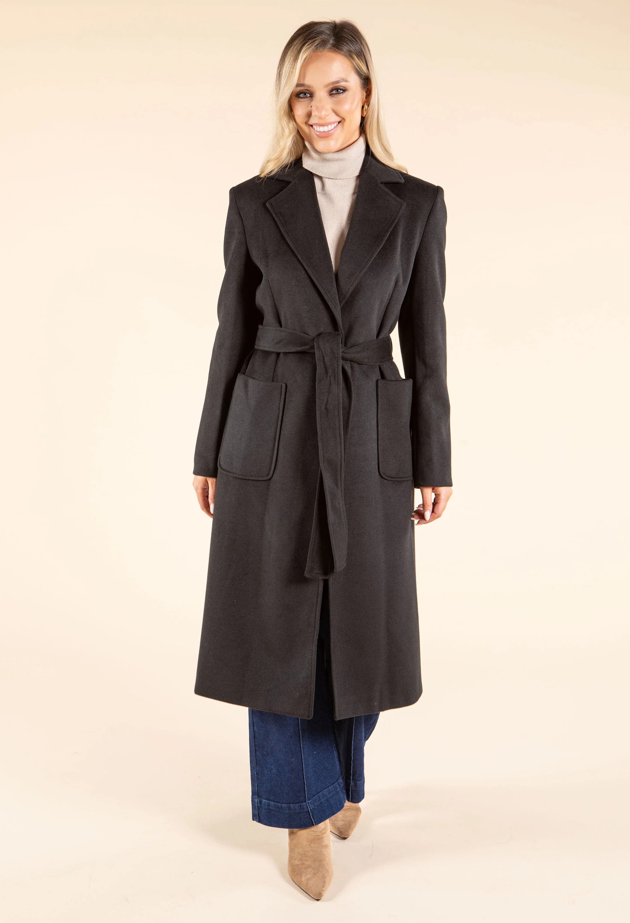 Longline Belted Trench Coat - Image 8